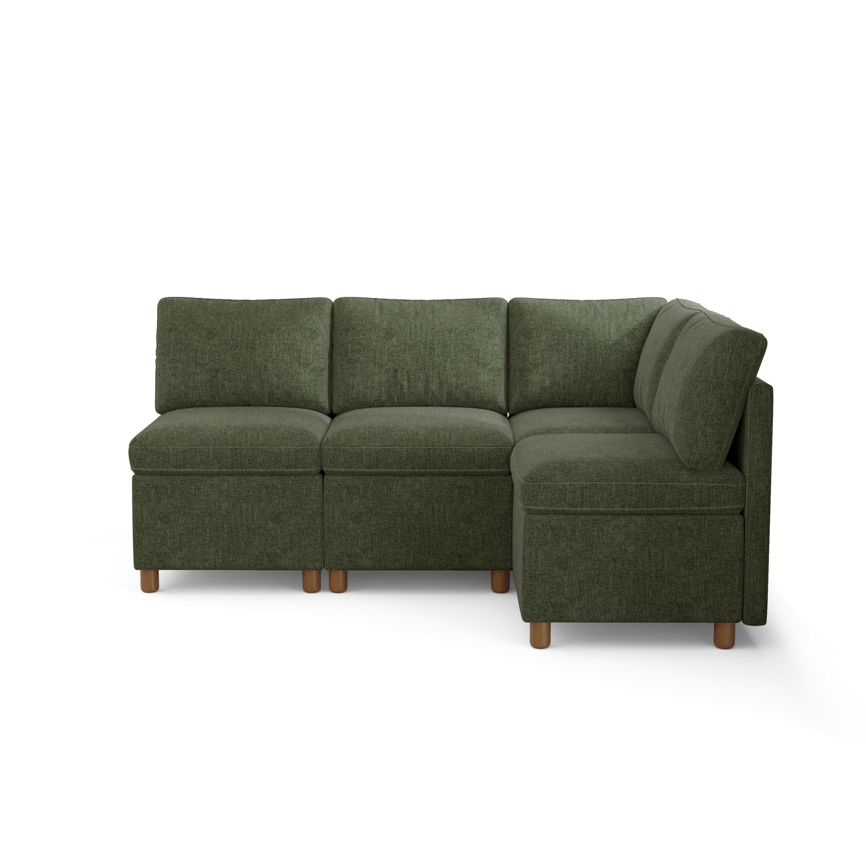 Aura 4-Seat L-Shaped Breakfast Nook with Hidden Storage