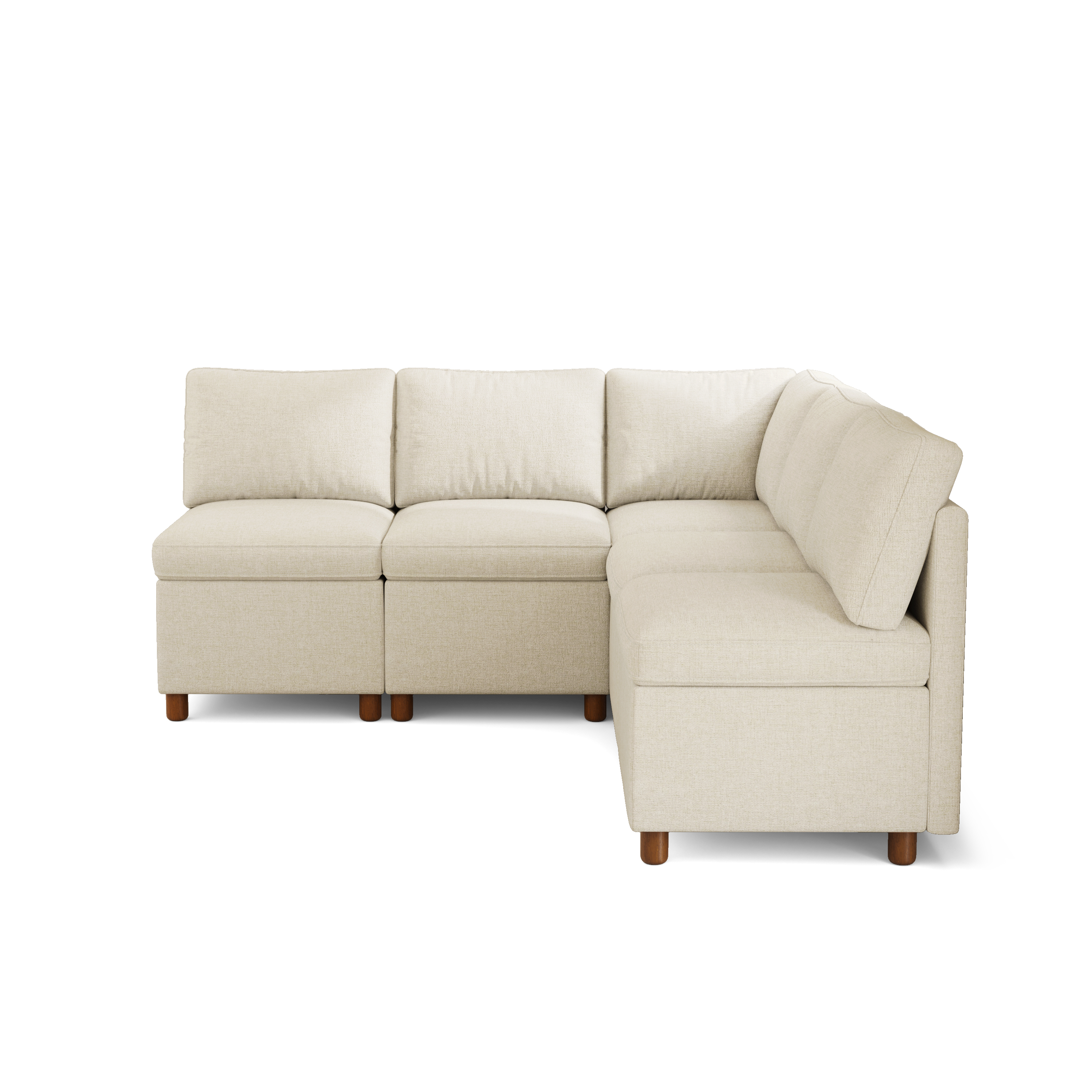 Aura 5-Seat L-Shaped Breakfast Nook with Hidden Storage