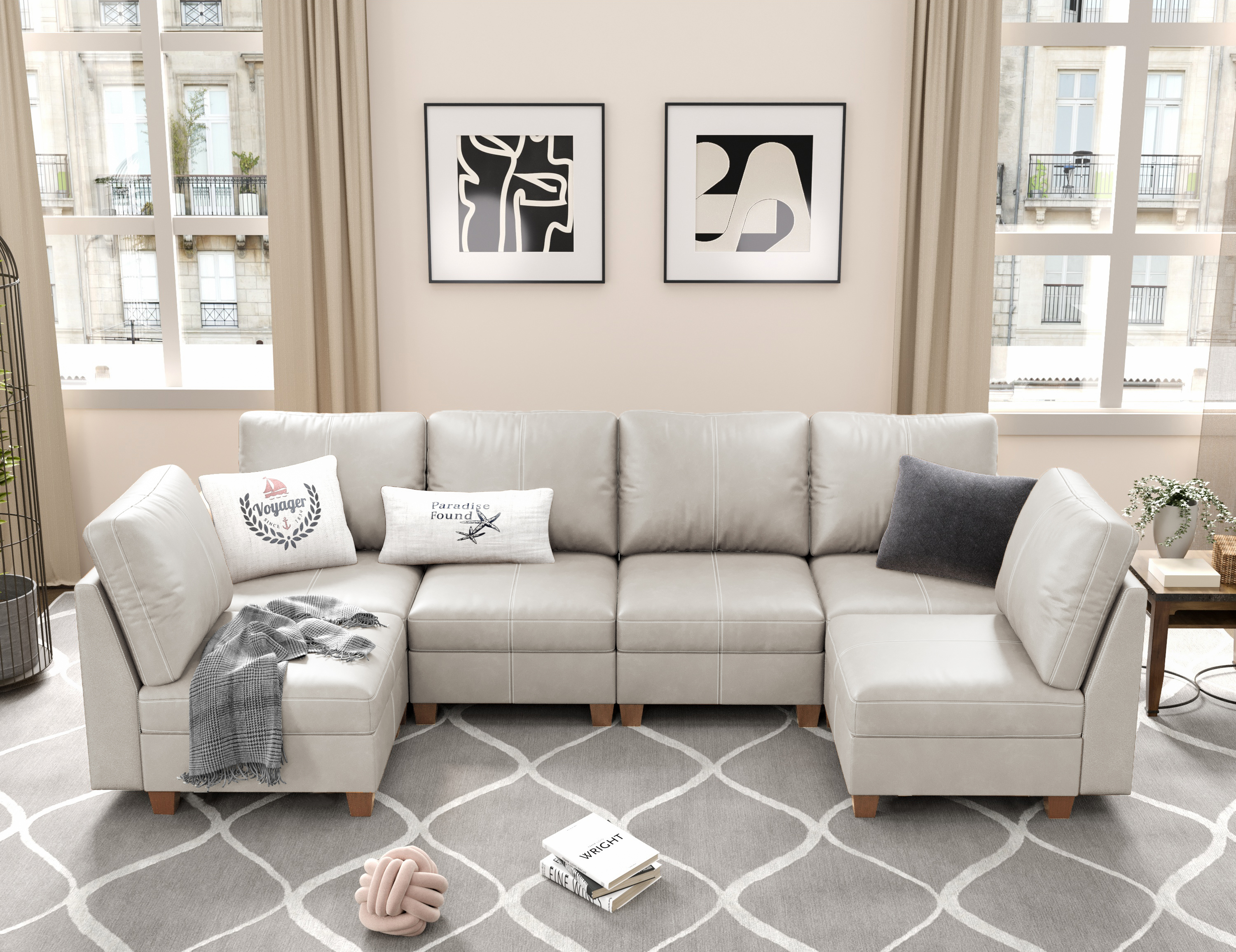 MS-01 Modular SectionaL Sofa 6 Seats