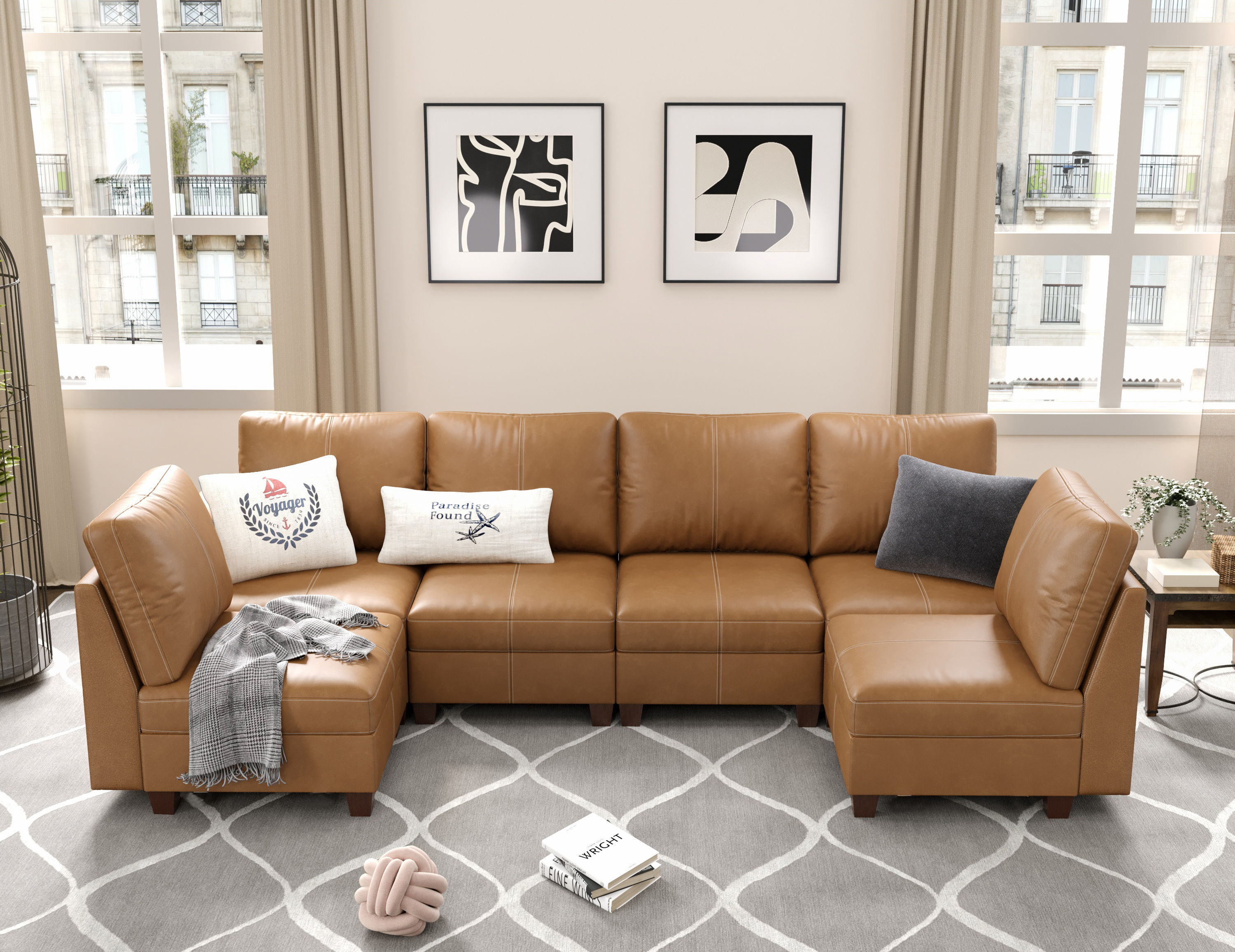 MS-01 Modular SectionaL Sofa 6 Seats
