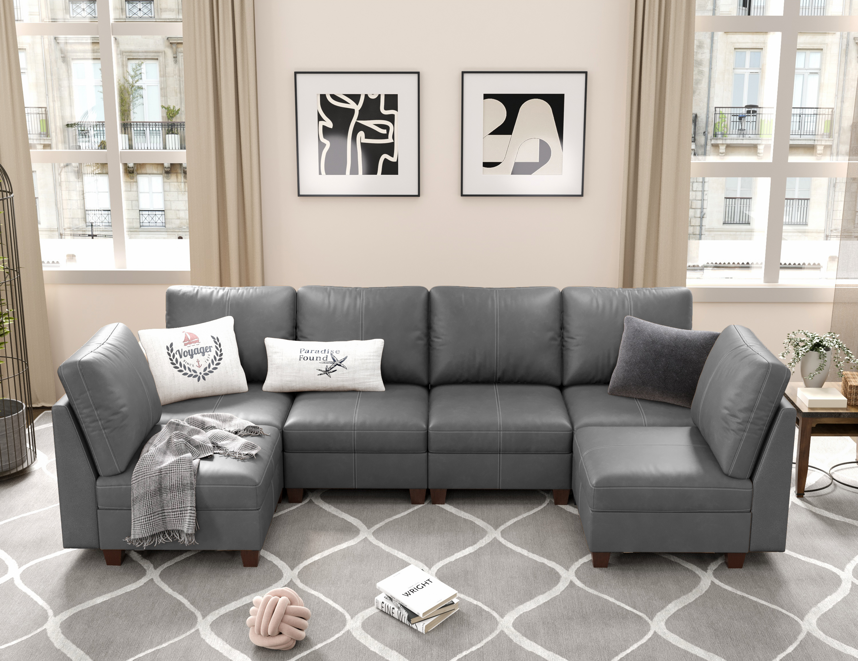MS-01 Modular SectionaL Sofa 6 Seats