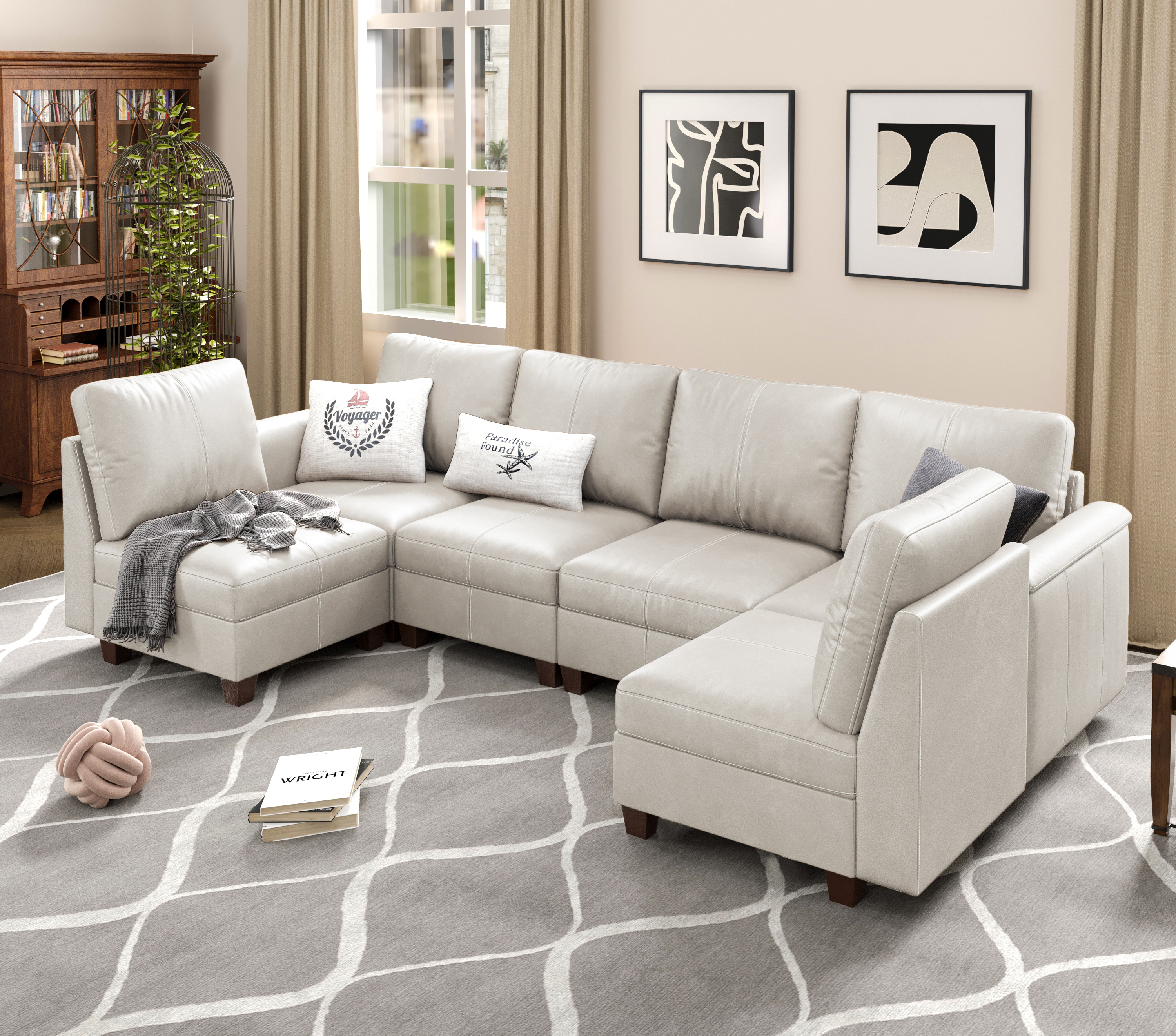 MS-01 Modular SectionaL Sofa 6 Seats