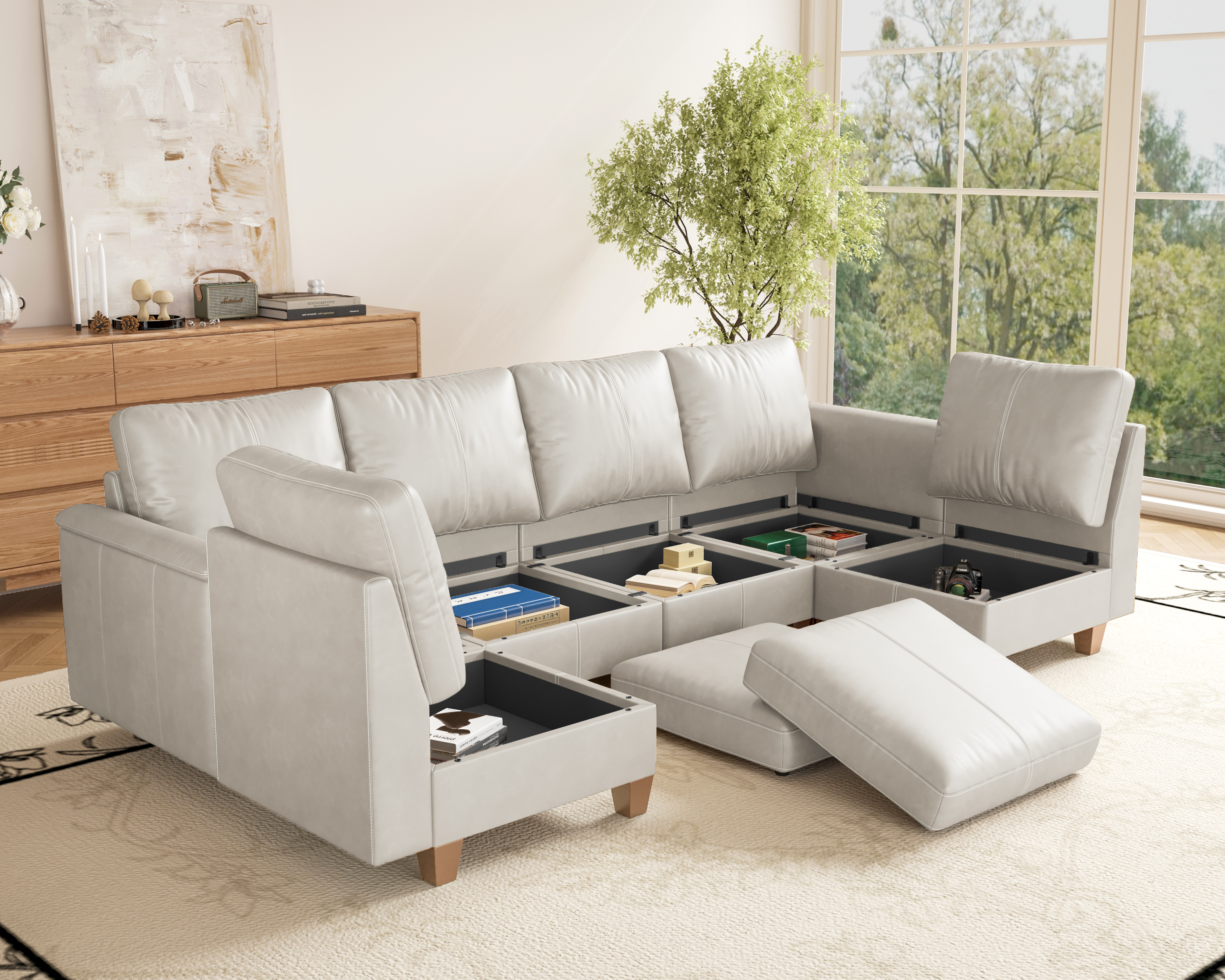 MS-01 Modular SectionaL Sofa 6 Seats