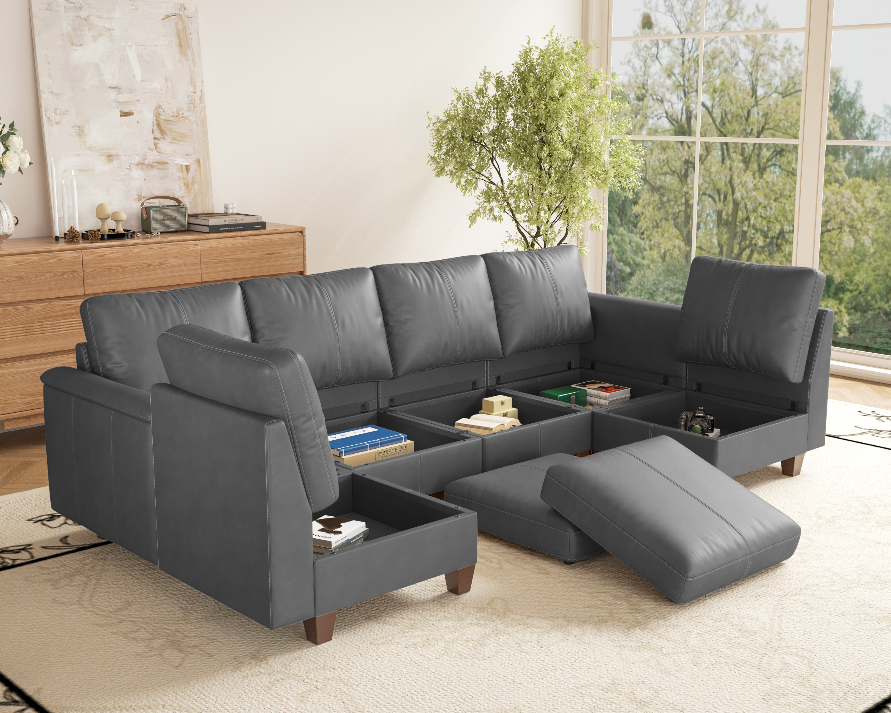 MS-01 Modular SectionaL Sofa 6 Seats