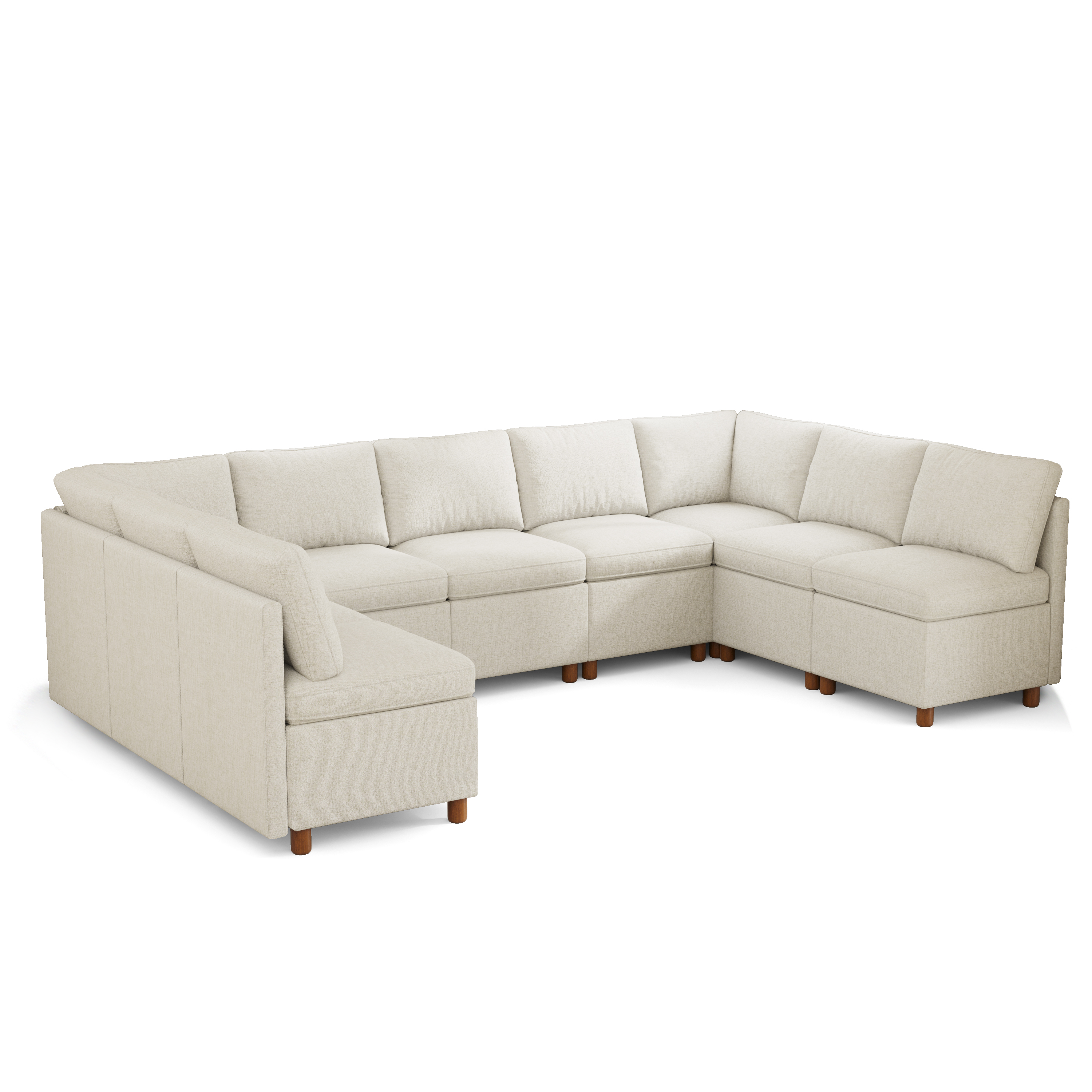 Aura 9-Seat U-Shaped Breakfast Nook with Hidden Storage
