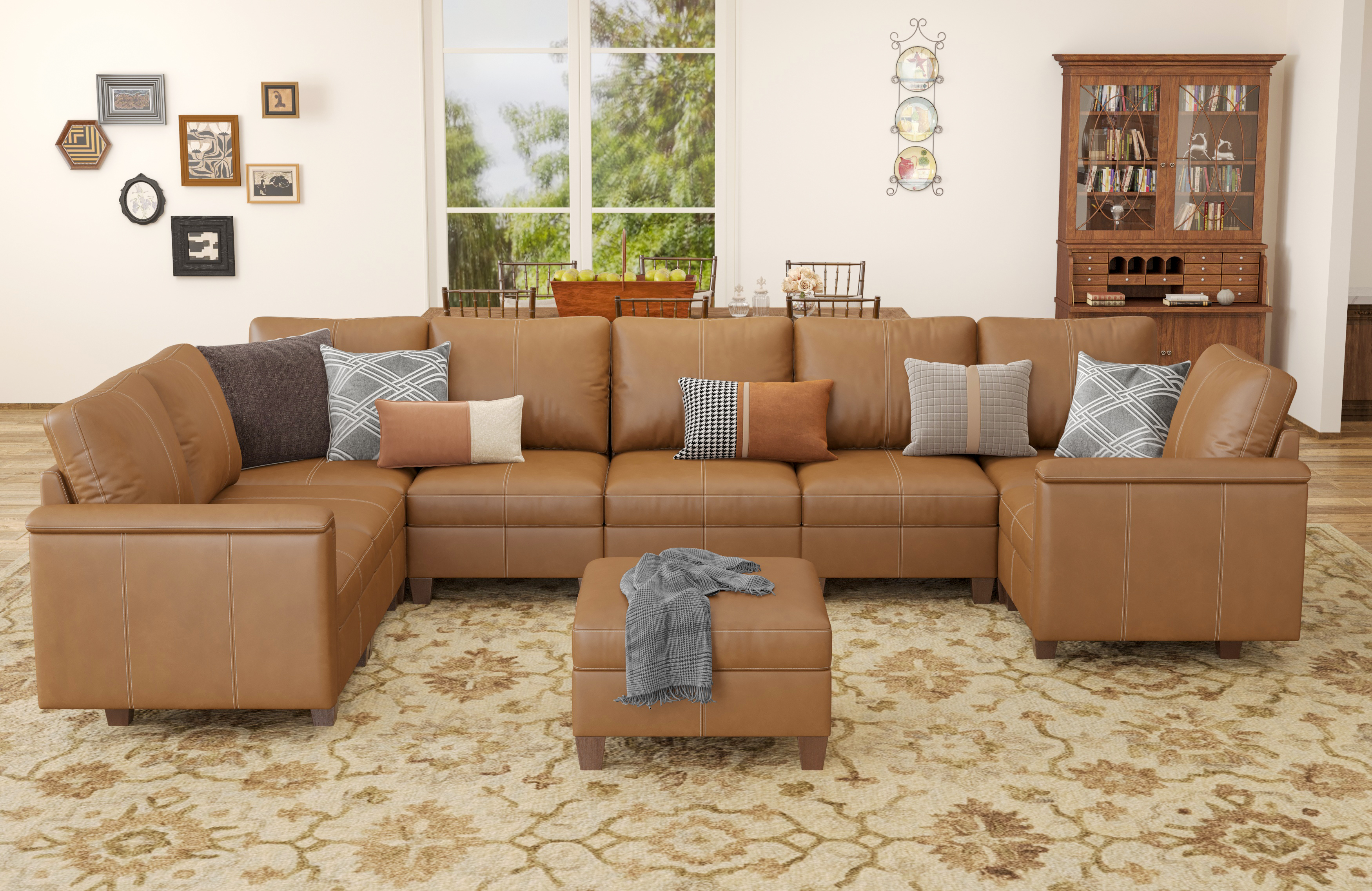 MS-01 Modular SectionaL Sofa Seats With Ottoman