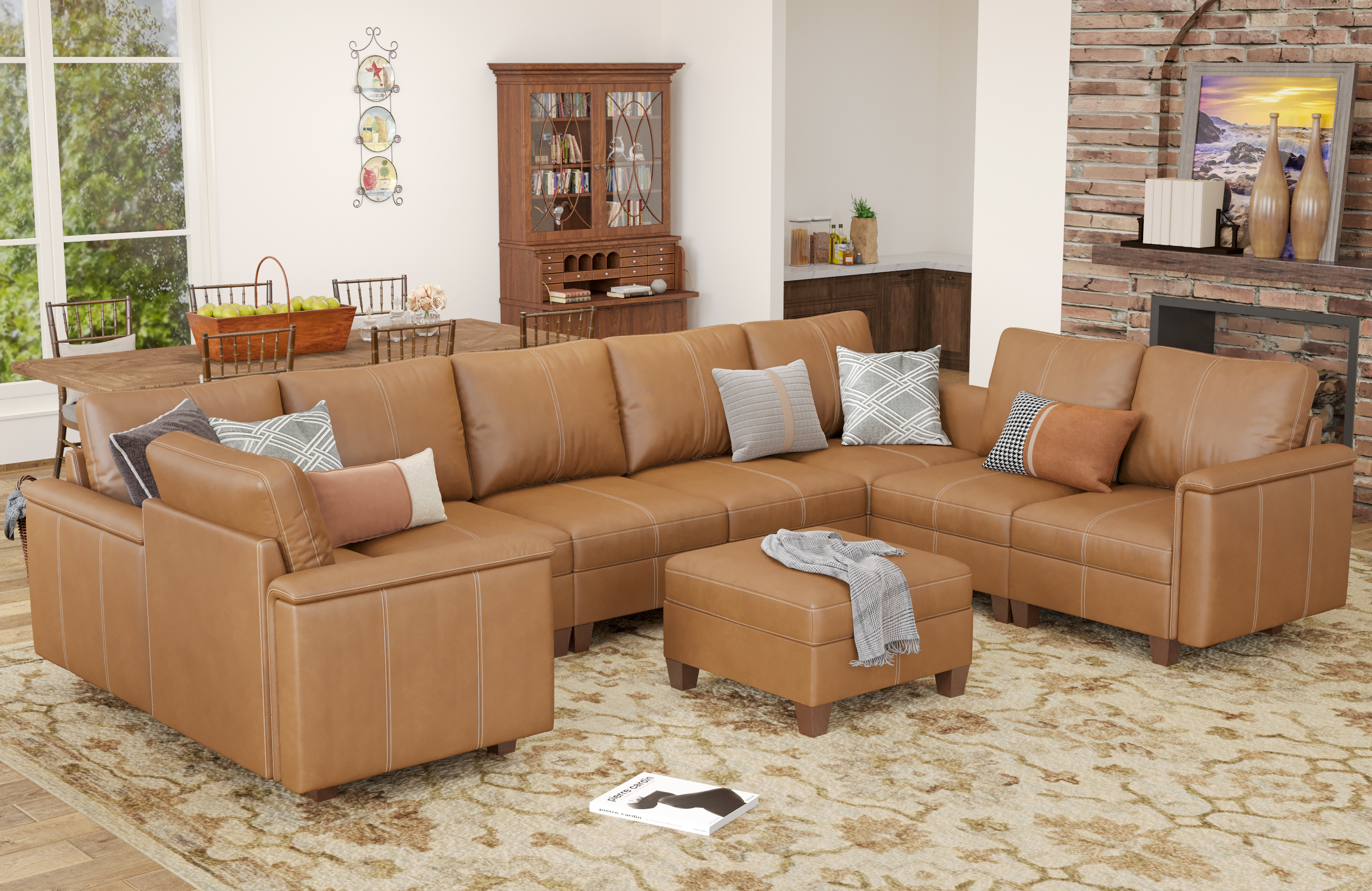 MS-01 Modular SectionaL Sofa 8 Seats With 1 Ottoman