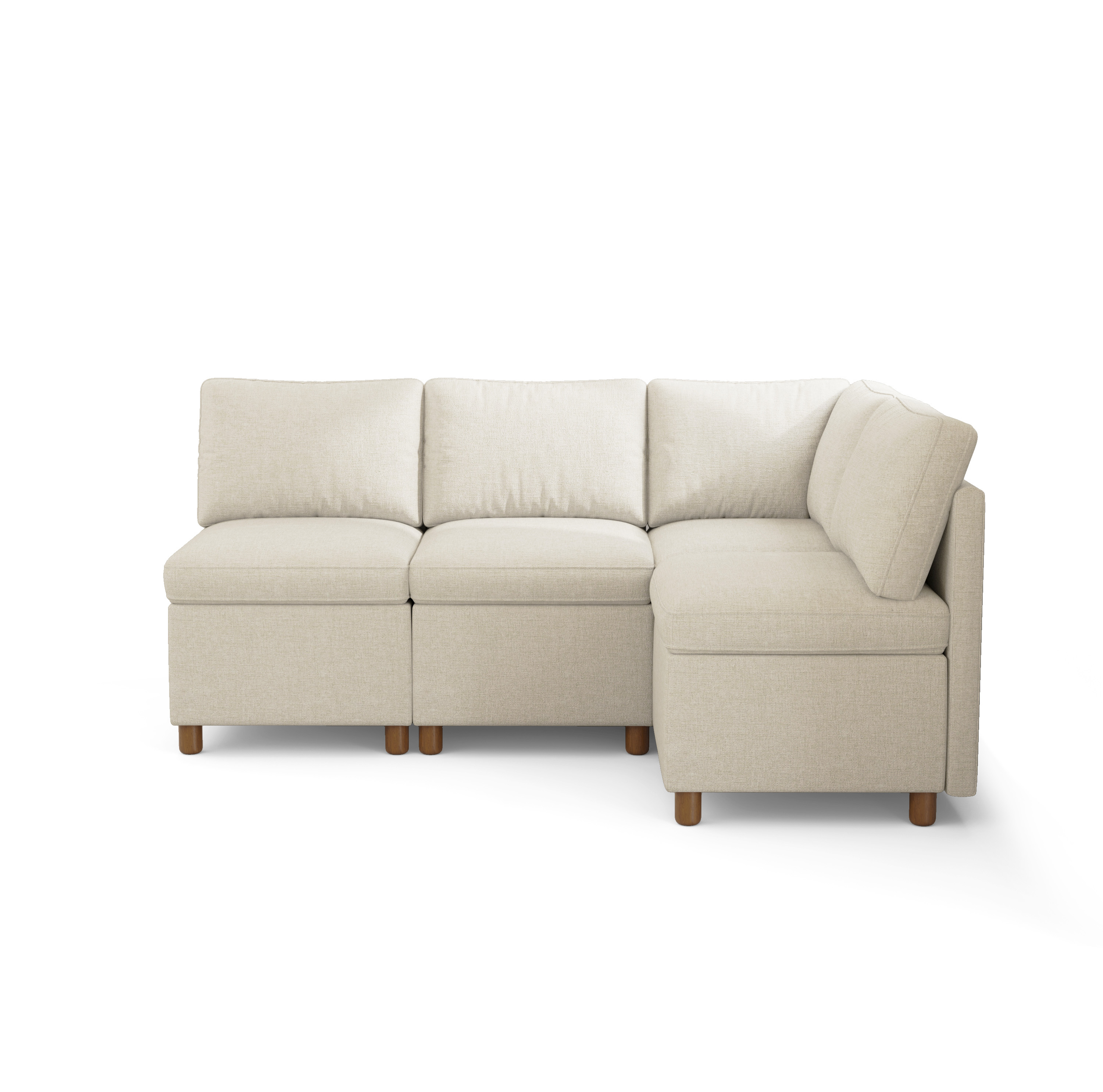 Aura 4-Seat L-Shaped Breakfast Nook with Hidden Storage