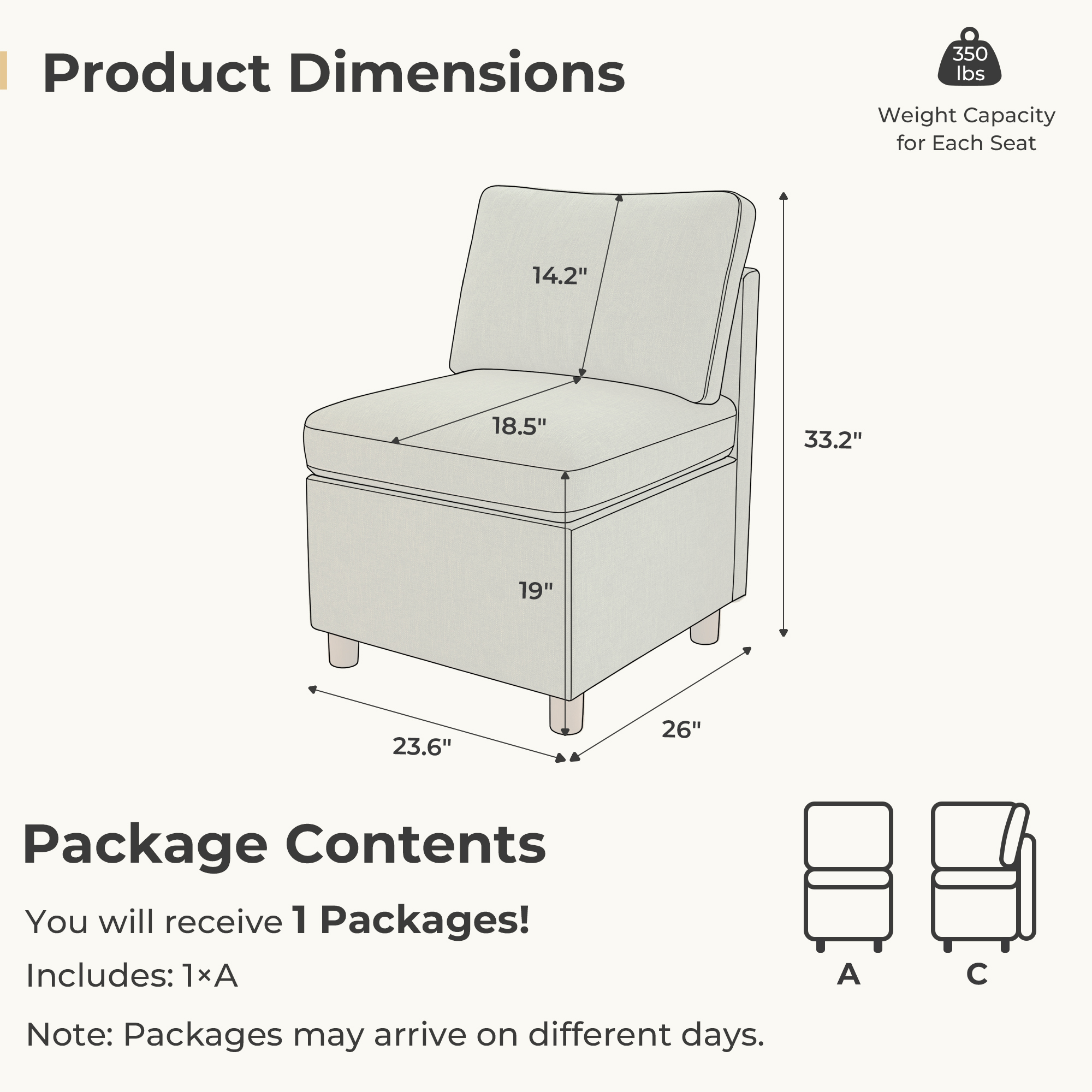 Aura Single Storage Chair | Breakfast Nook