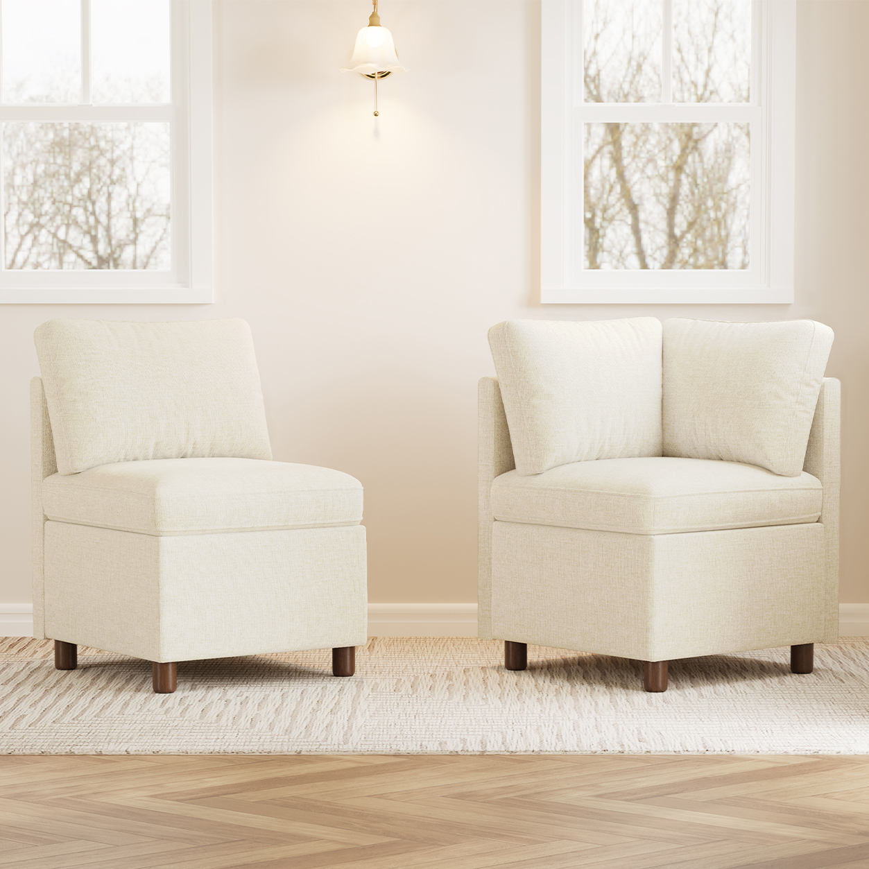 Aura Modular Single Seat & Corner Seat with Storage