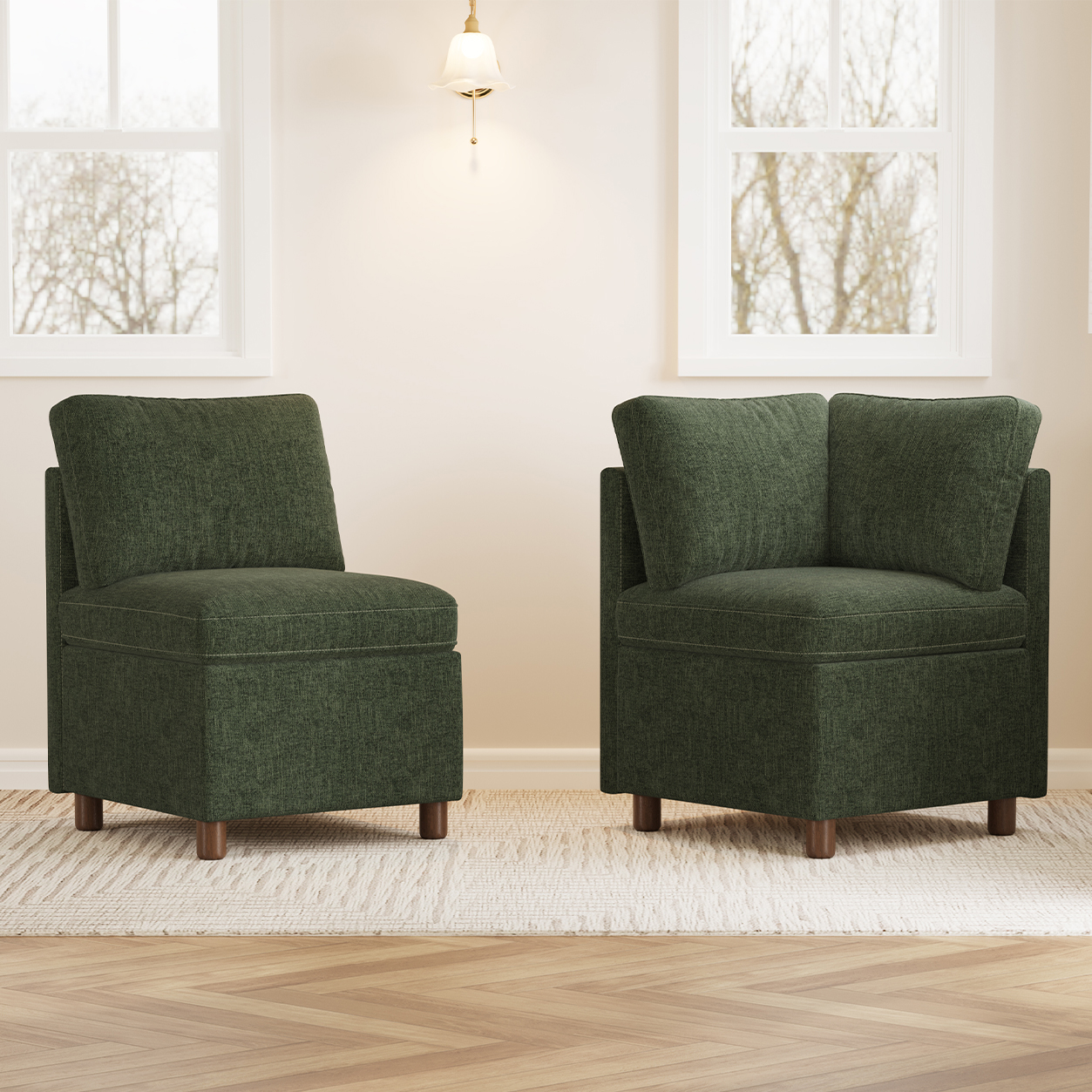 Aura Modular Single Seat & Corner Seat with Storage