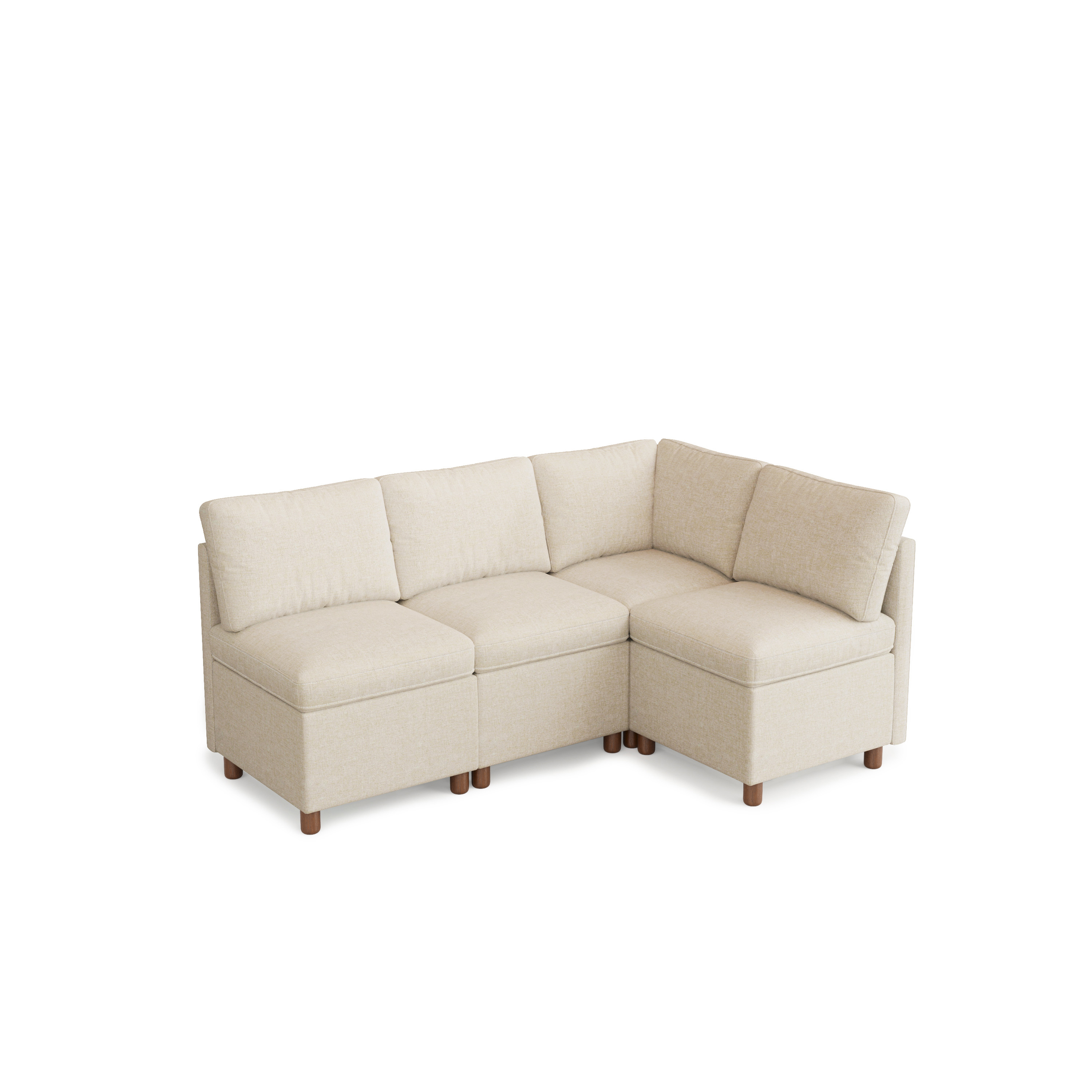 Aura L-Shaped Modular Sofa with Hidden Storage | SITJOY