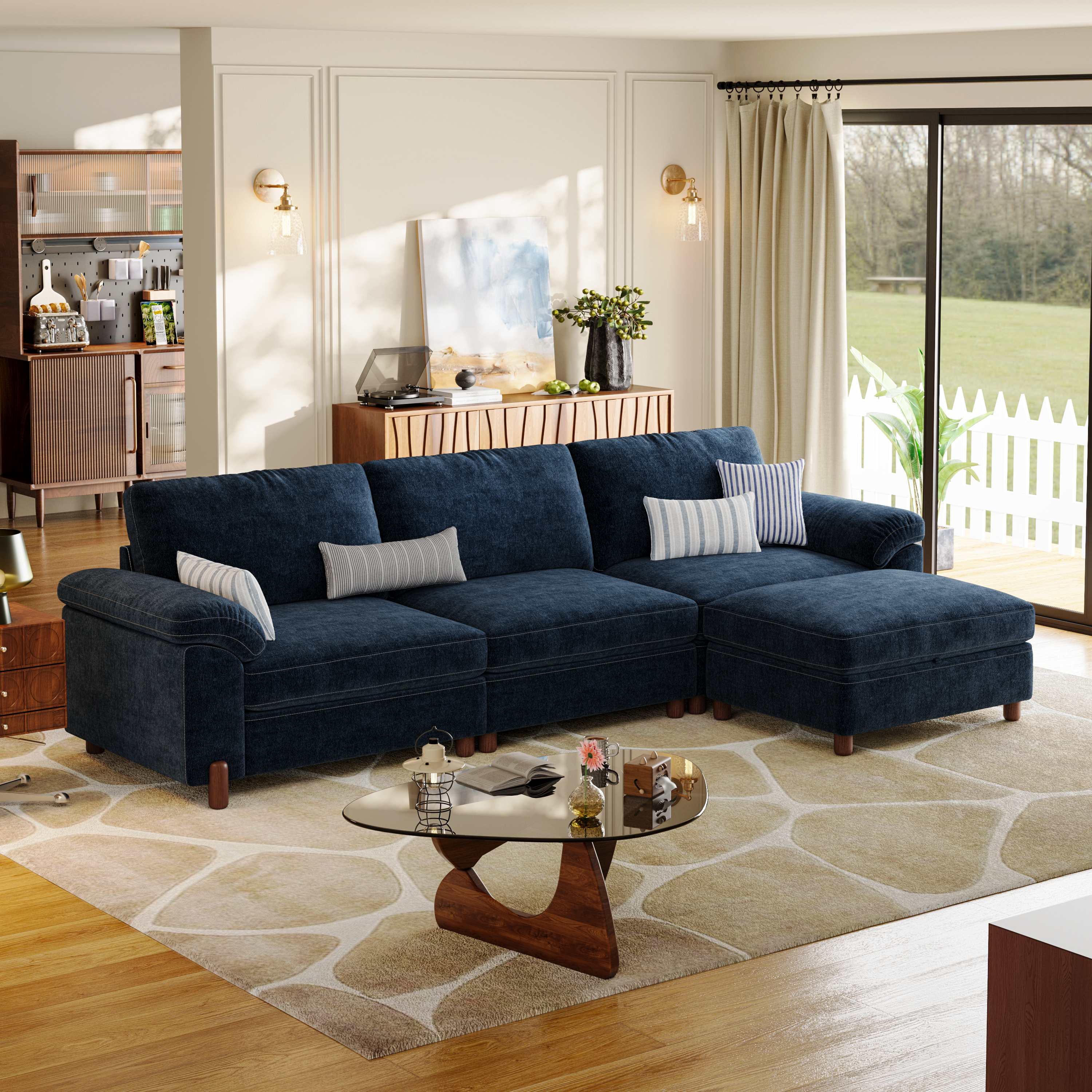 Vista 4-Seat Compact L-Shaped Sectional with Chaise