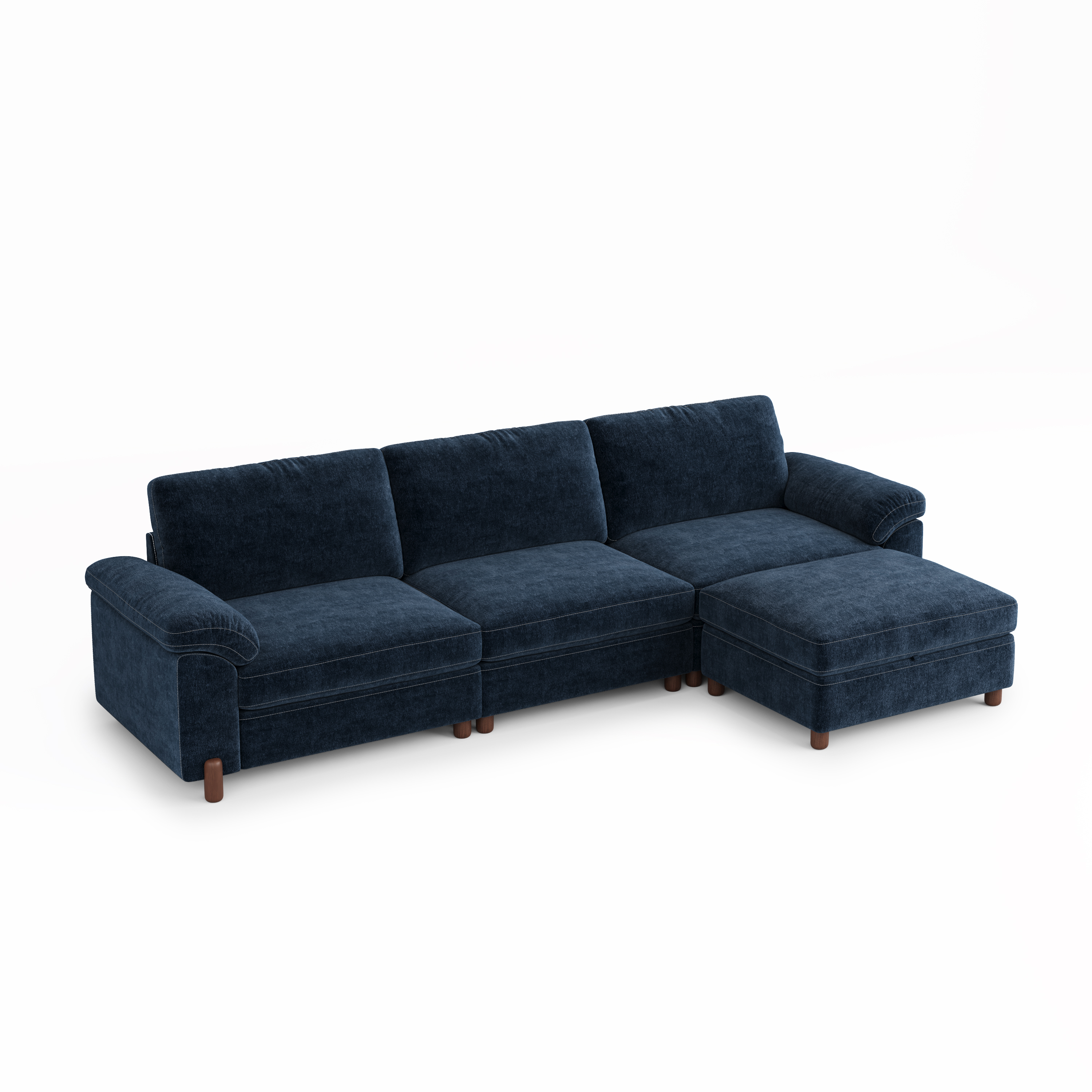 Vista 4-Seat Compact L-Shaped Sectional with Chaise