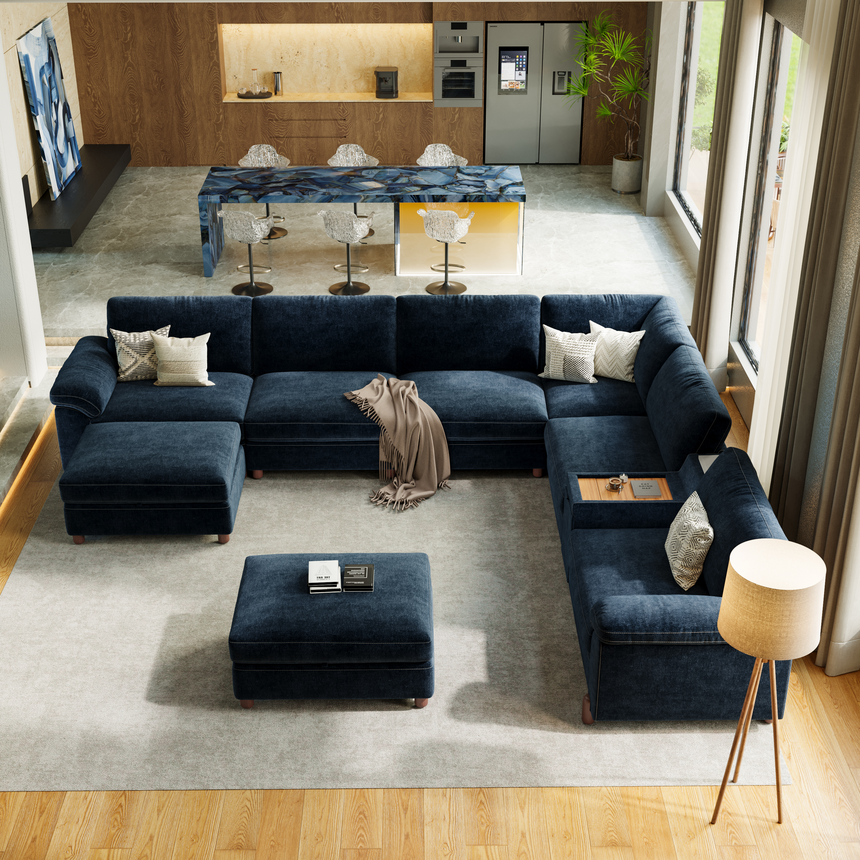 Vista 8-Seat U-Shaped Modular Sectional