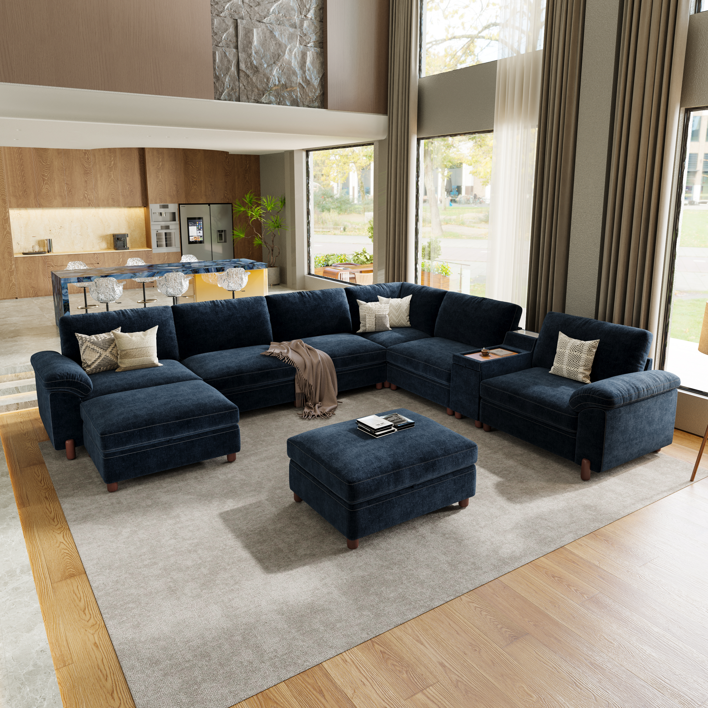 Vista 8-Seat U-Shaped Modular Sectional