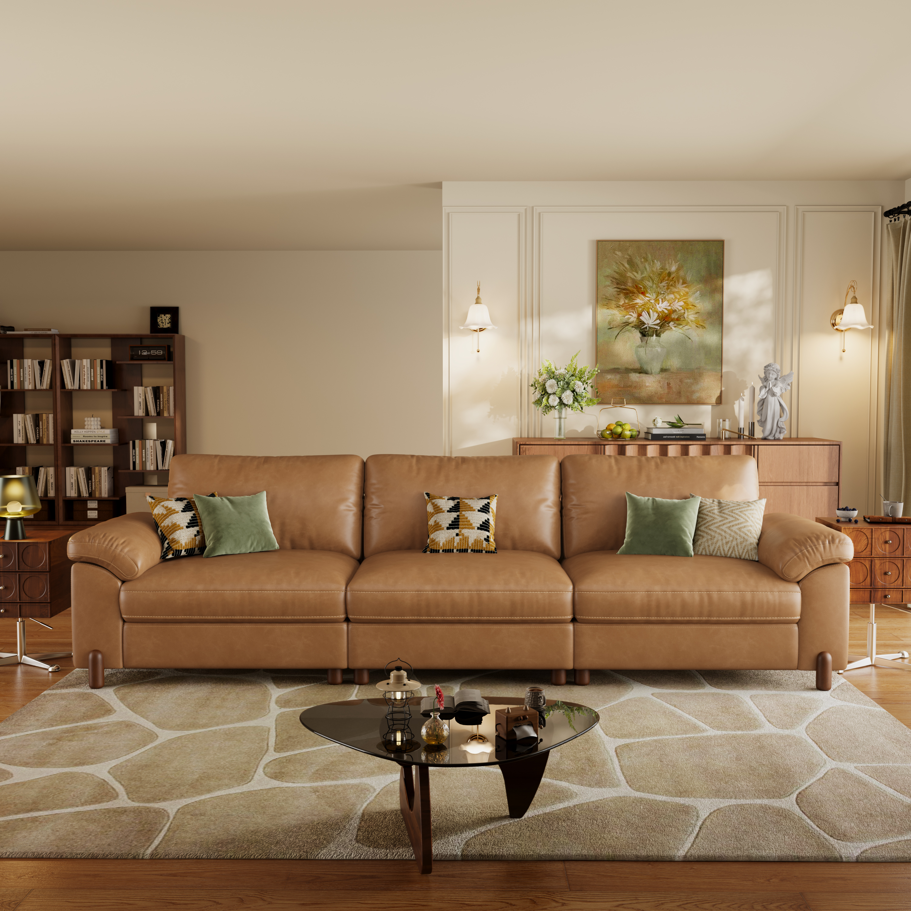 Vista 3-Seat Bench-Style Modular Sofa