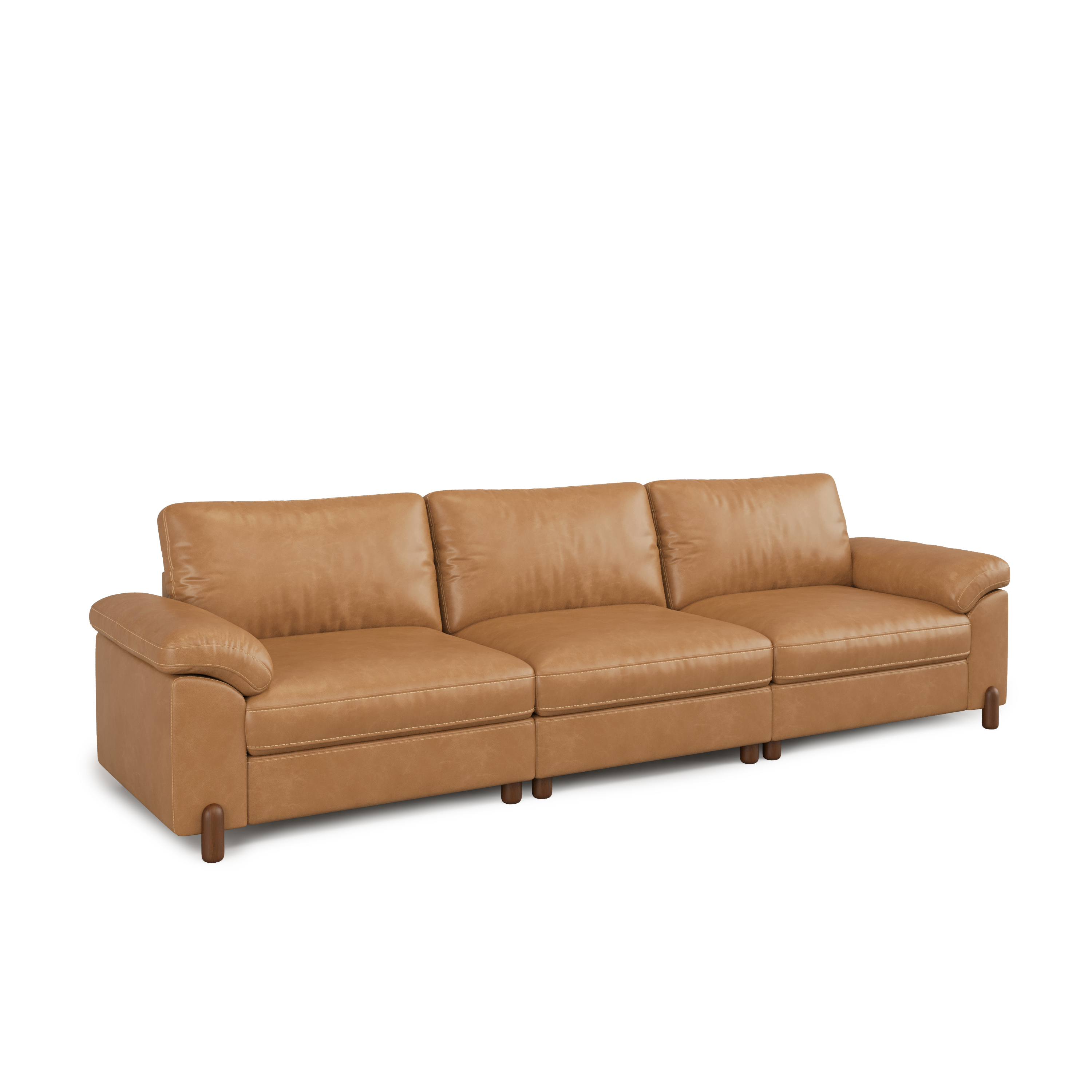 Vista 3-Seat Bench-Style Modular Sofa