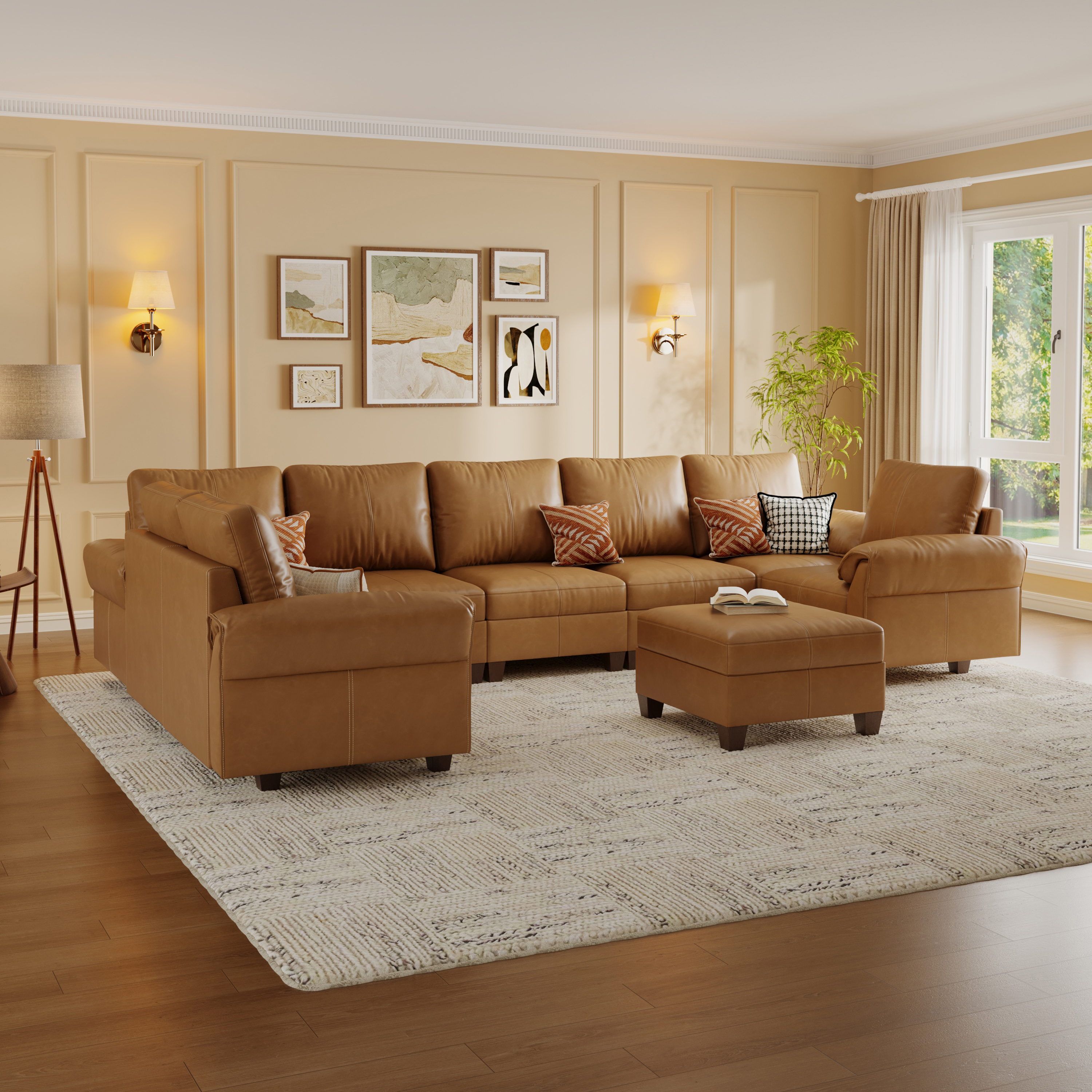 Nest Modular 9 Seats Sofa | Under-Seat Storage | SITJOY