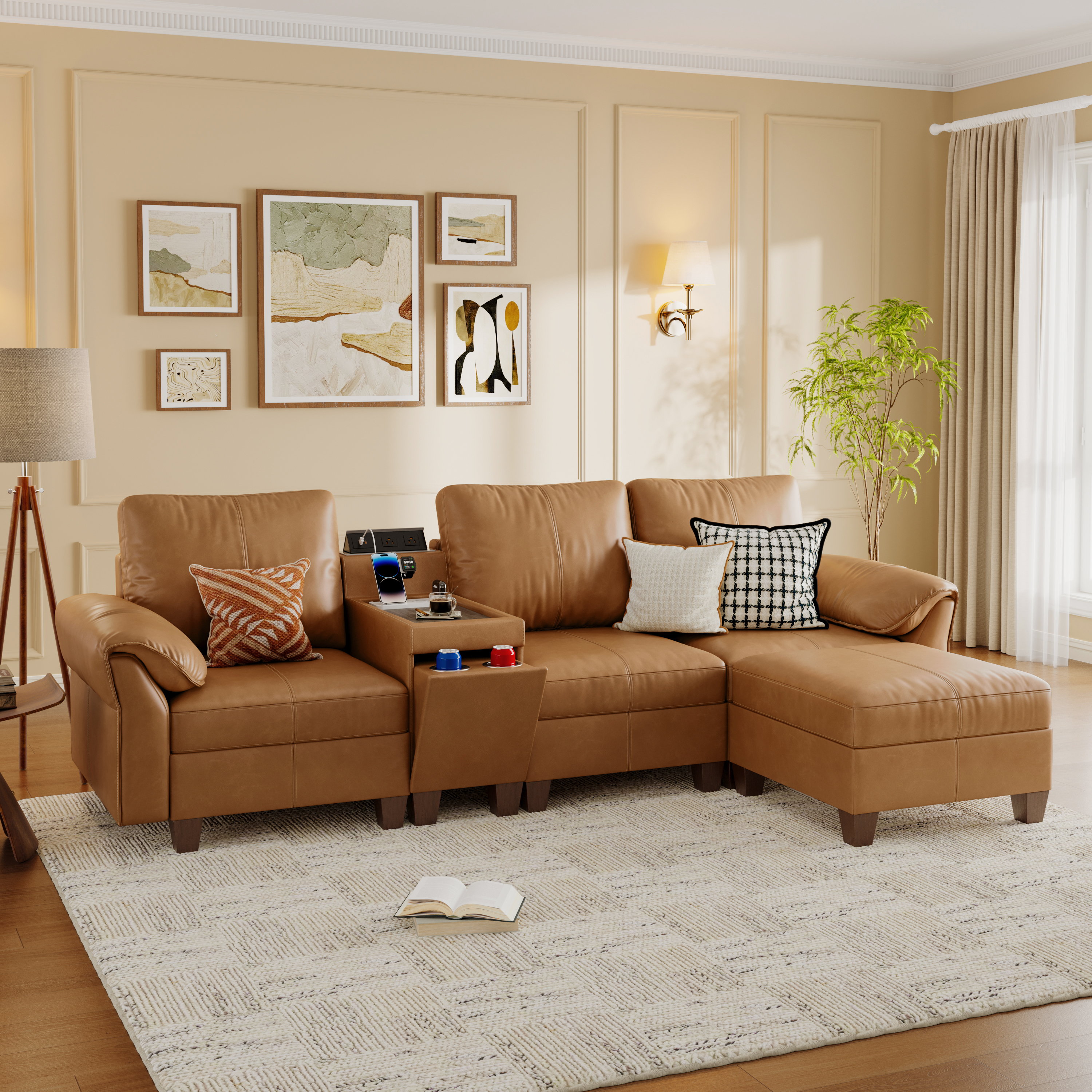 Nest Modular 4 Seats Sofa | with Chaise Longue | SITJOY