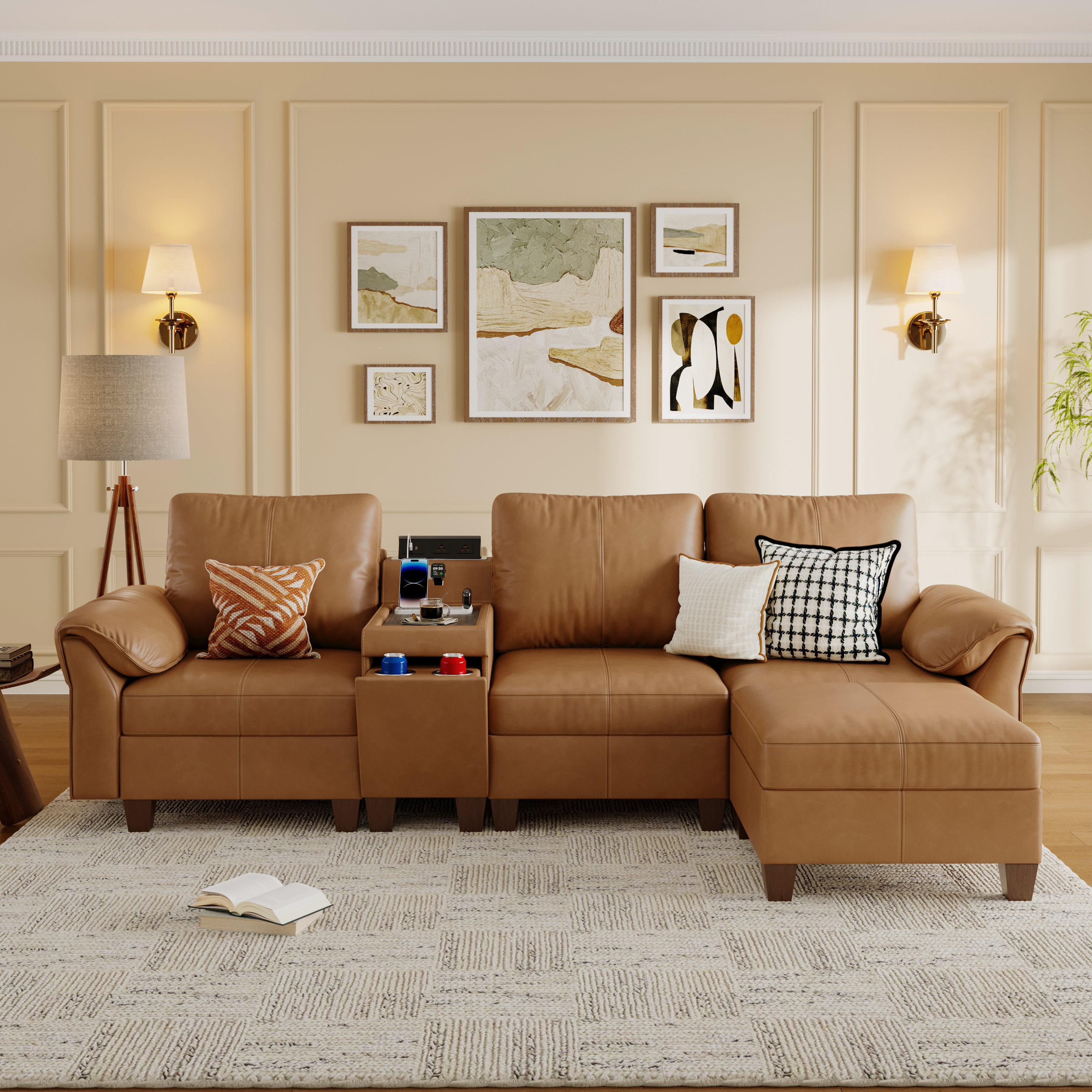 Nest Modular 4 Seats Sofa | with Chaise Longue | SITJOY
