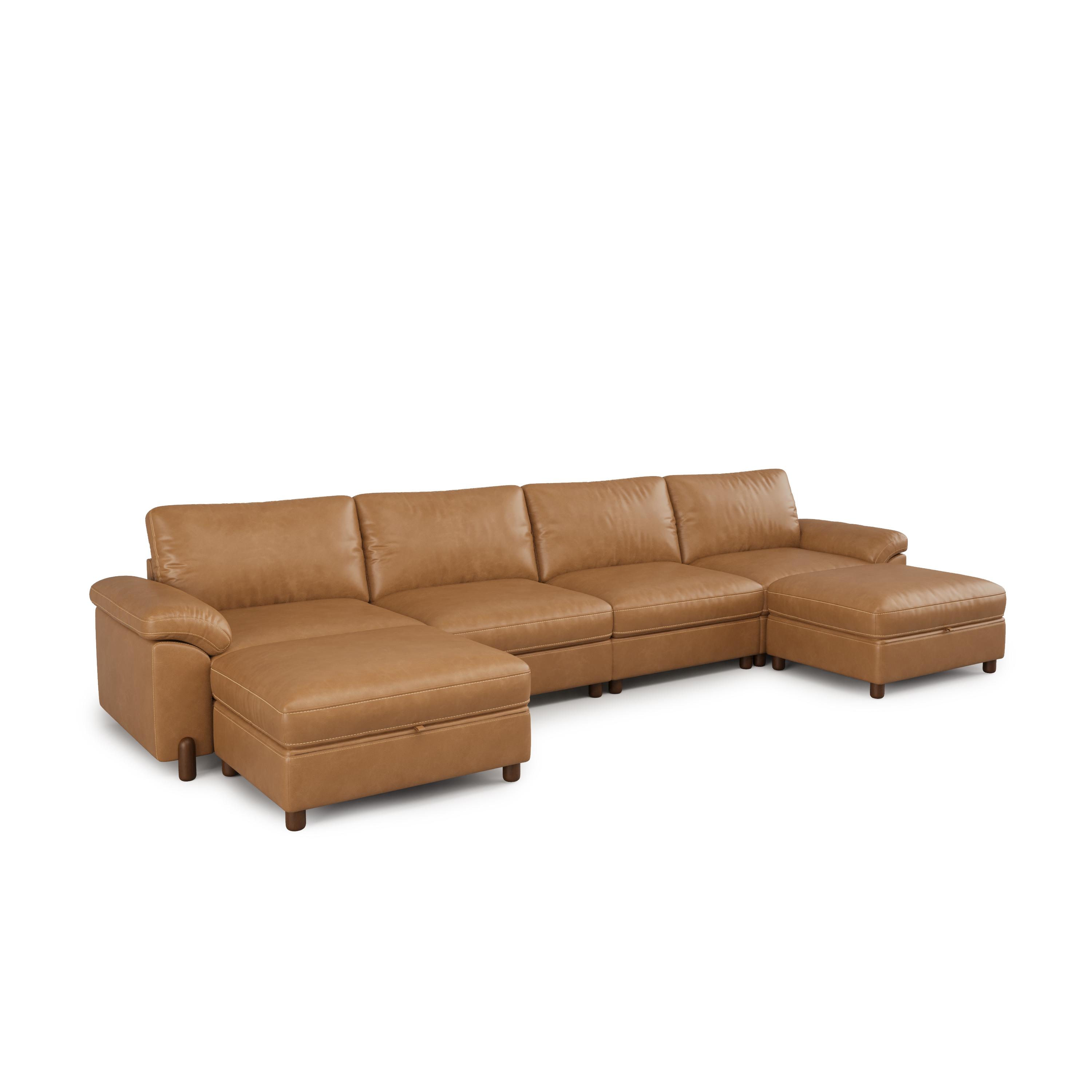 Vista 6-Seat U-Shaped Sectional with Hidden Storage