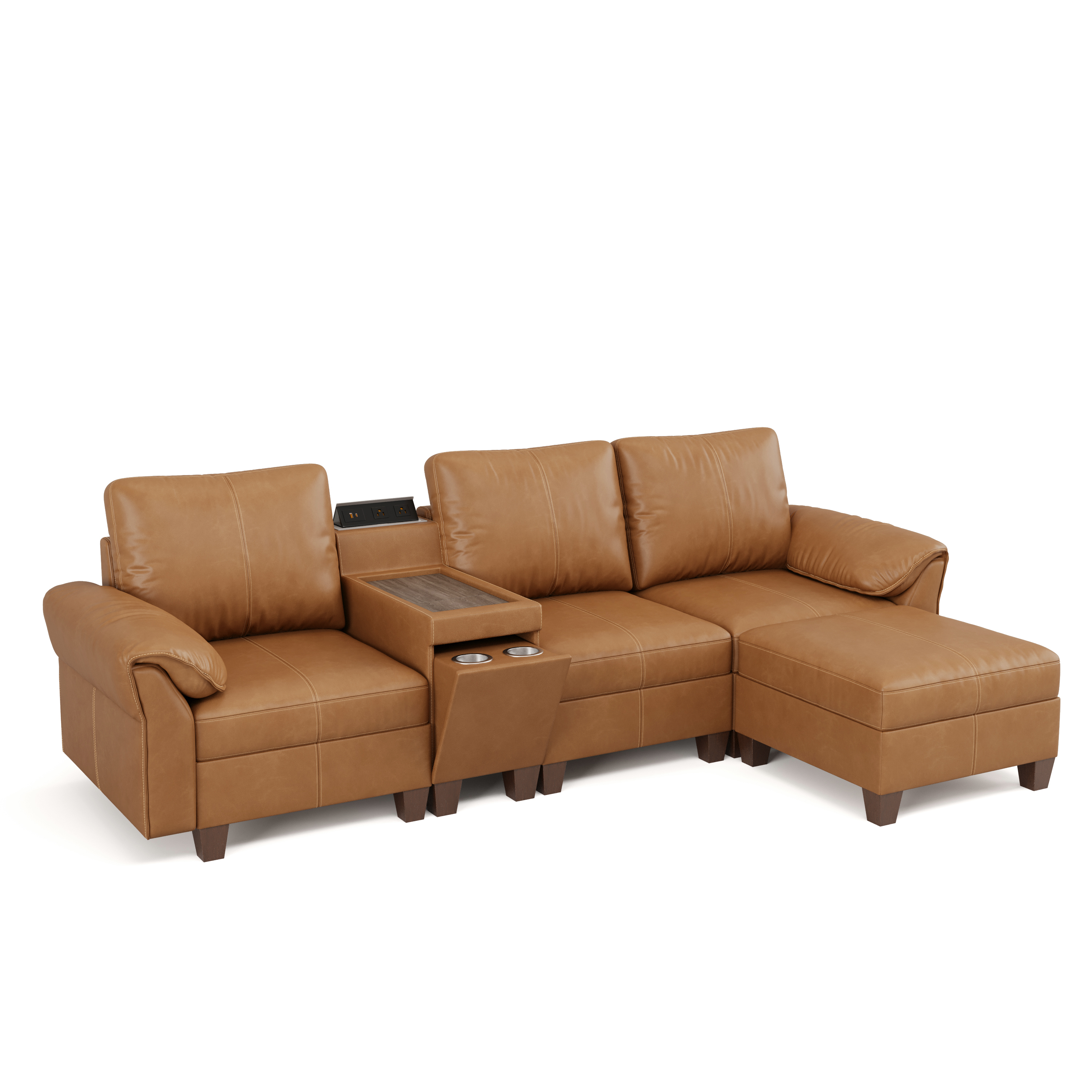 Nest Modular 4 Seats Sofa | with Chaise Longue | SITJOY