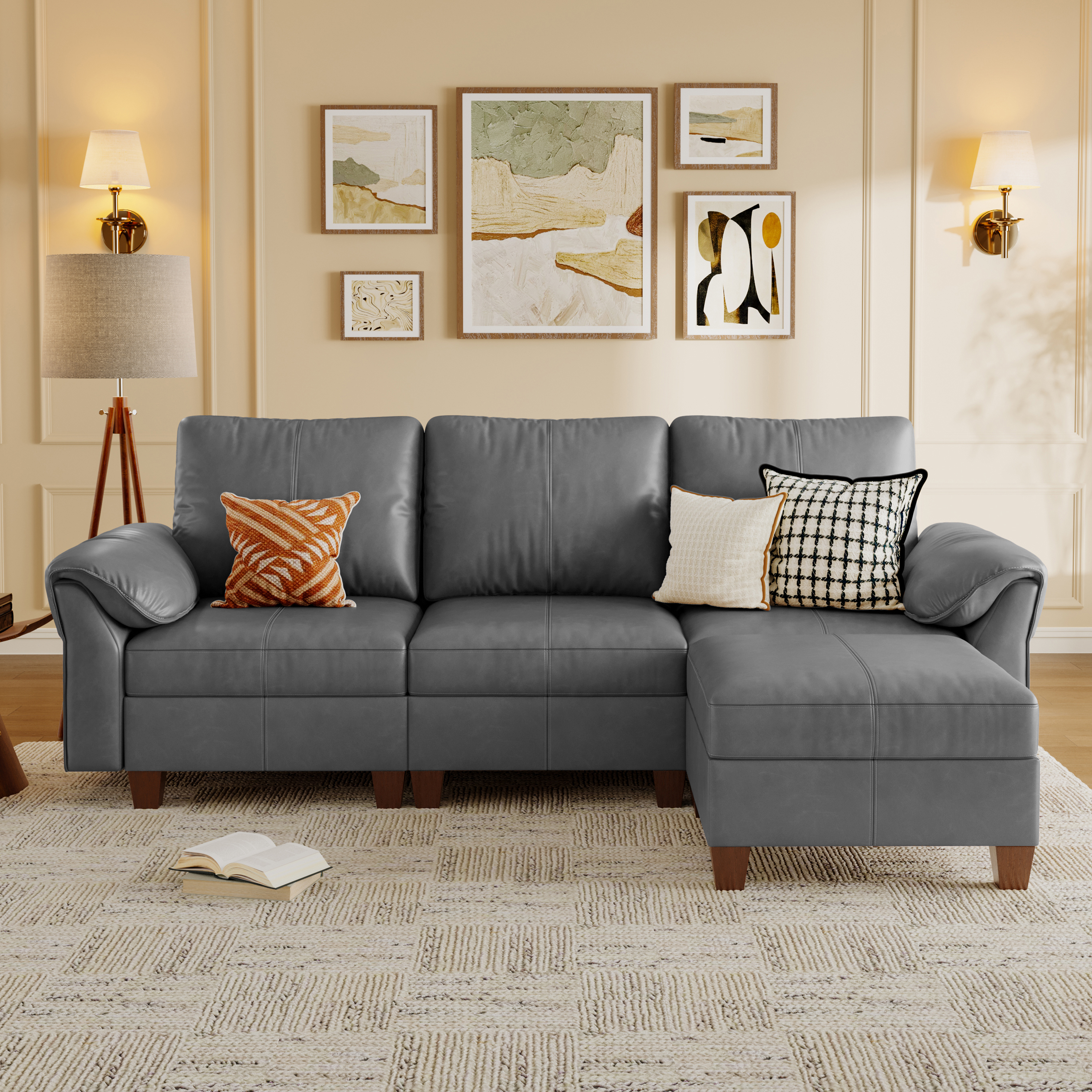 Nest Modular 4 Seats Sofa | Storage Ottoman | SITJOY