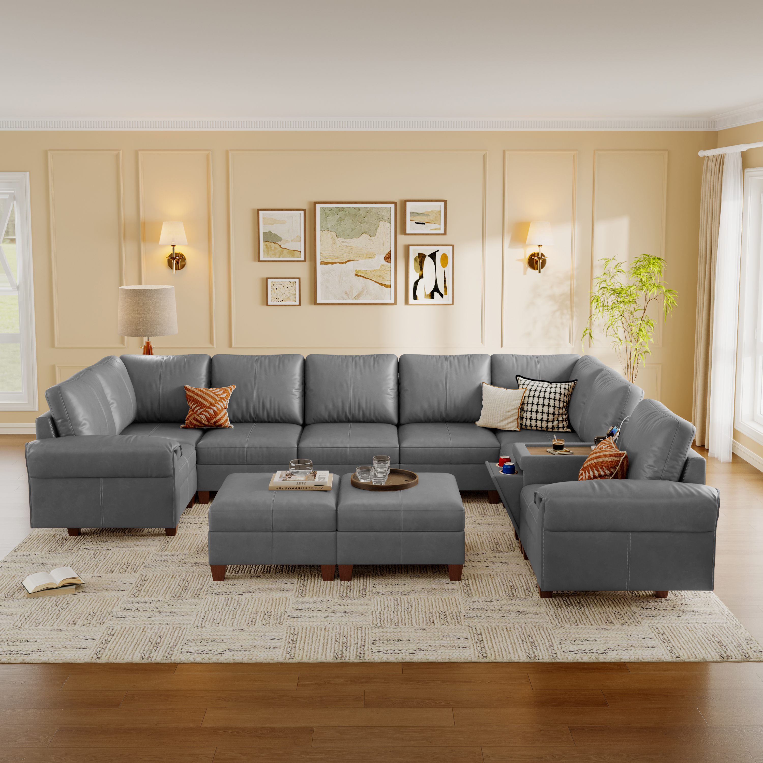 Nest Modular 10 Seats Sofa | Flexible Layout | SITJOY