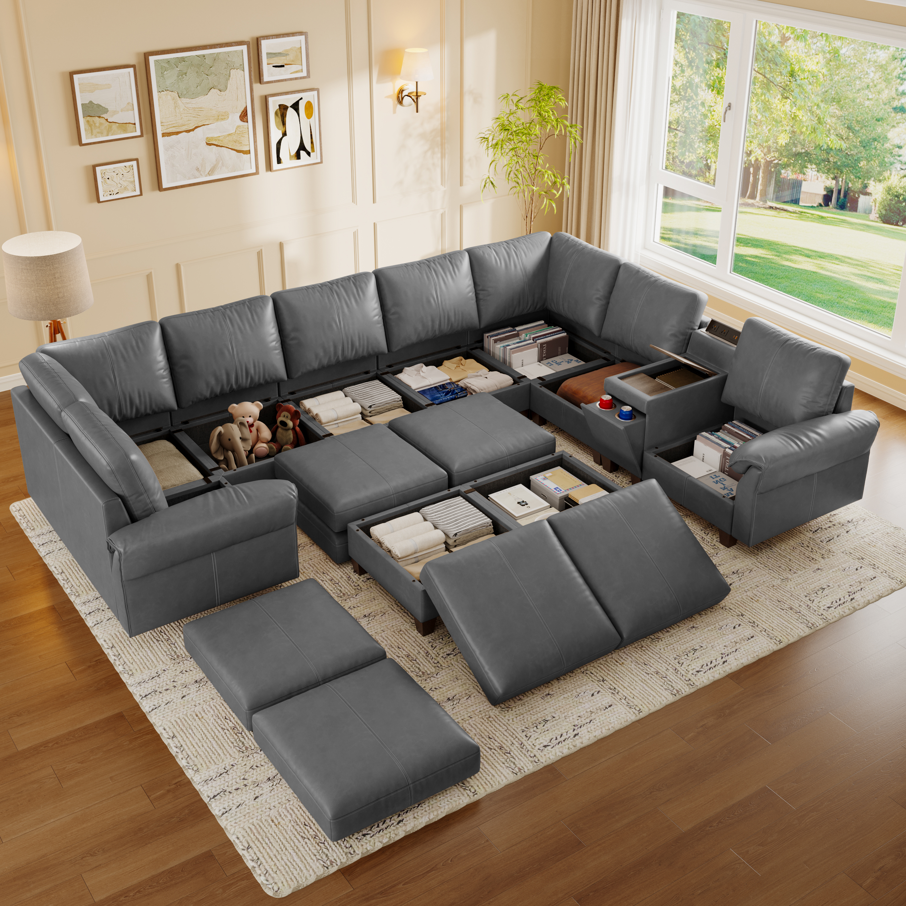 Nest Modular 10 Seats Sofa | Flexible Layout | SITJOY
