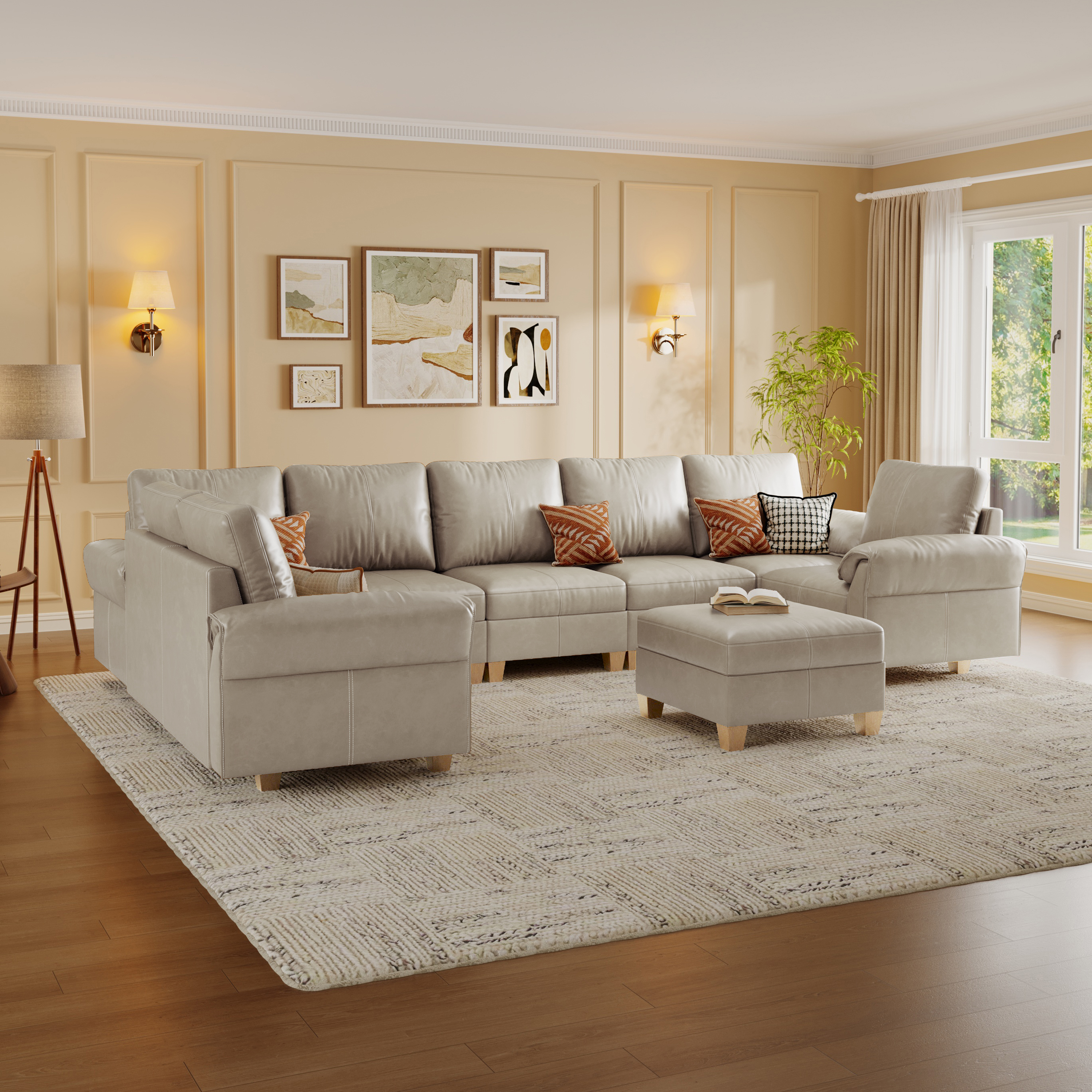 Nest Modular 9 Seats Sofa | Under-Seat Storage | SITJOY