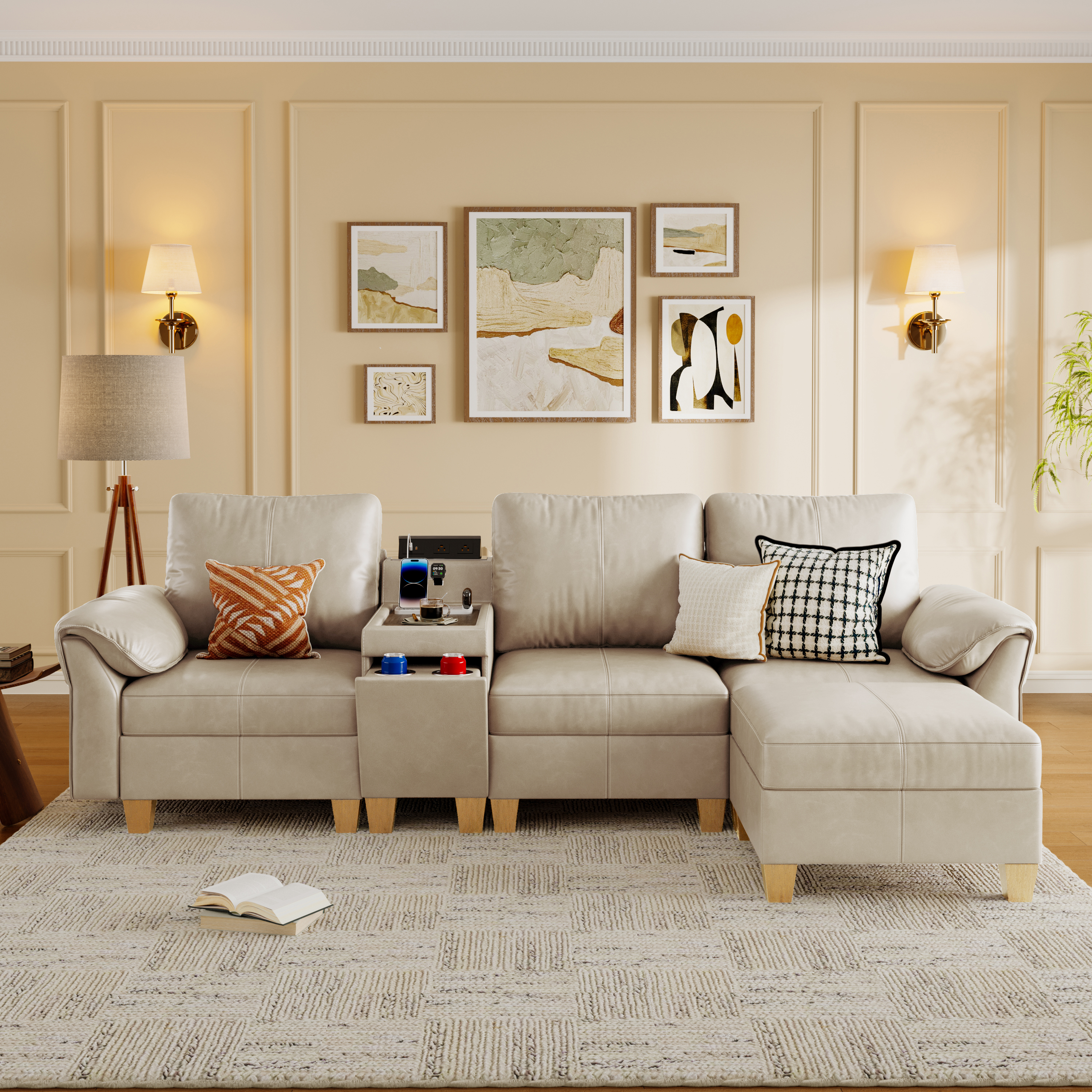 Nest Modular 4 Seats Sofa | with Chaise Longue | SITJOY