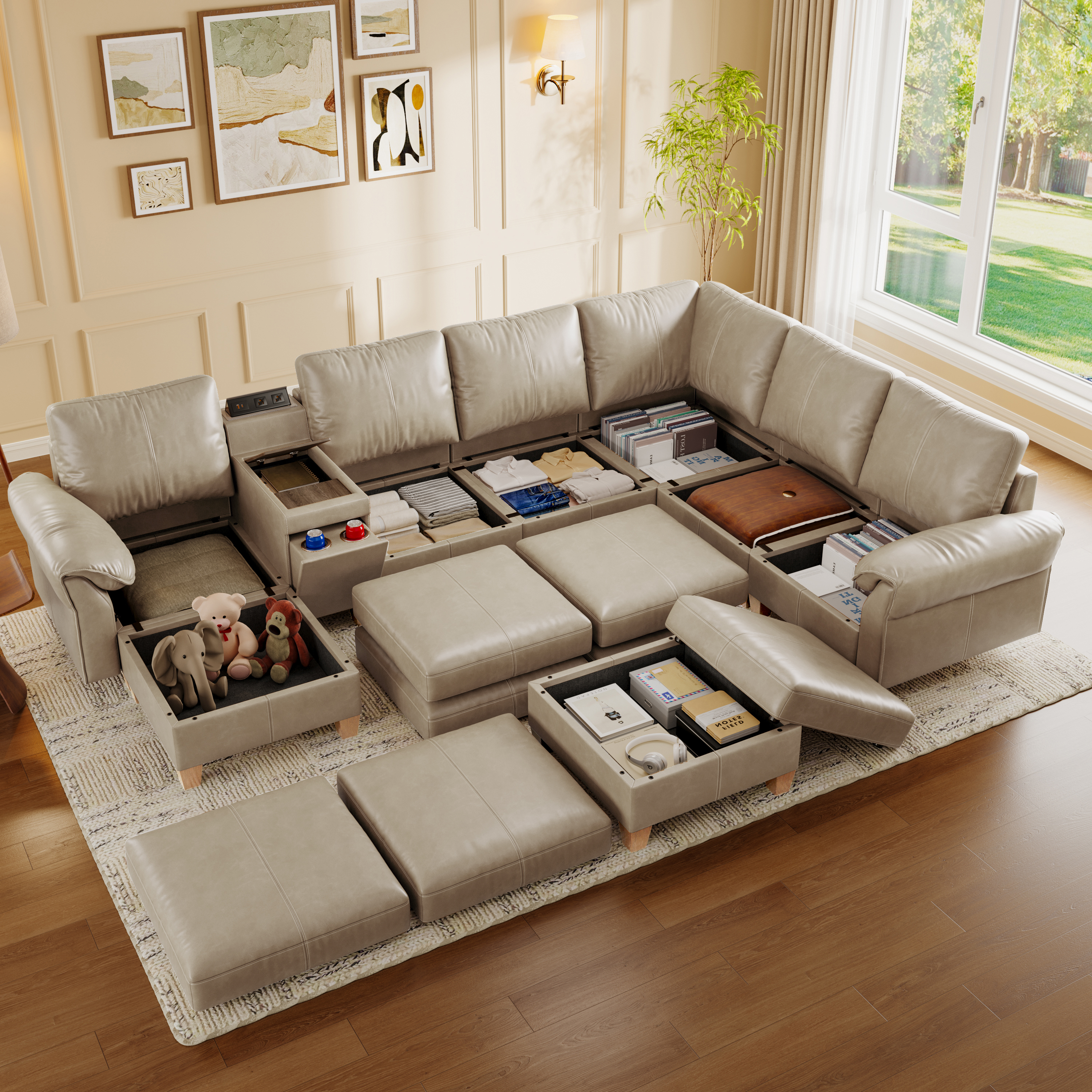 Nest Modular 8 SeatsSofa| SITJOY