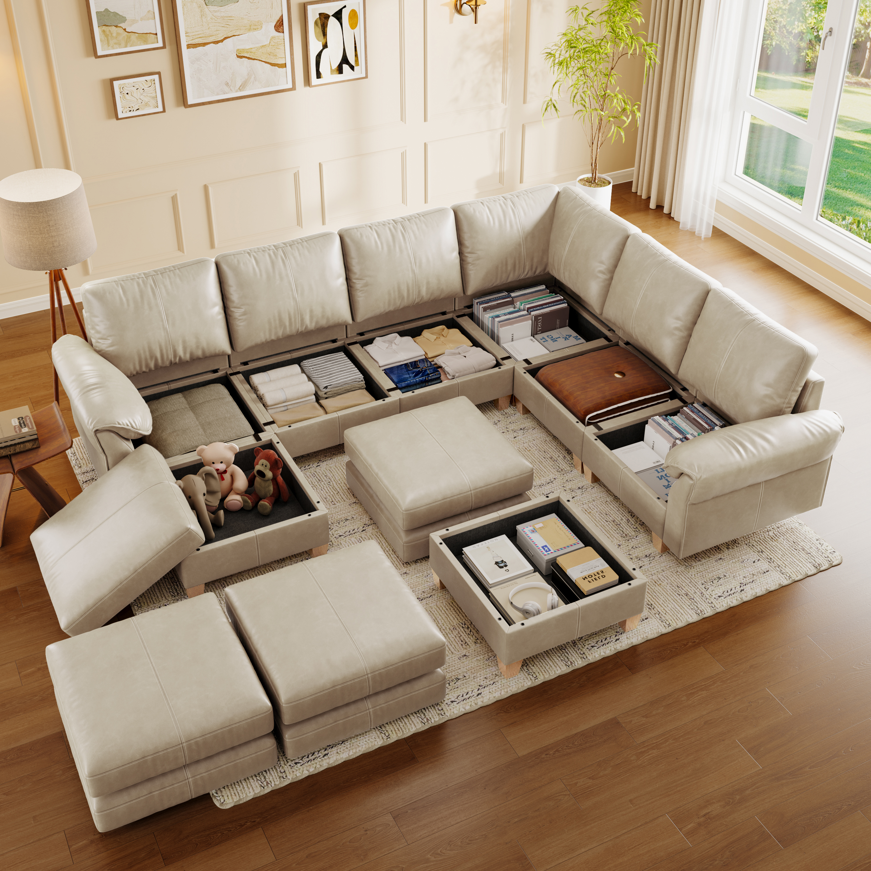 Nest Modular 8 SeatsSofa| SITJOY