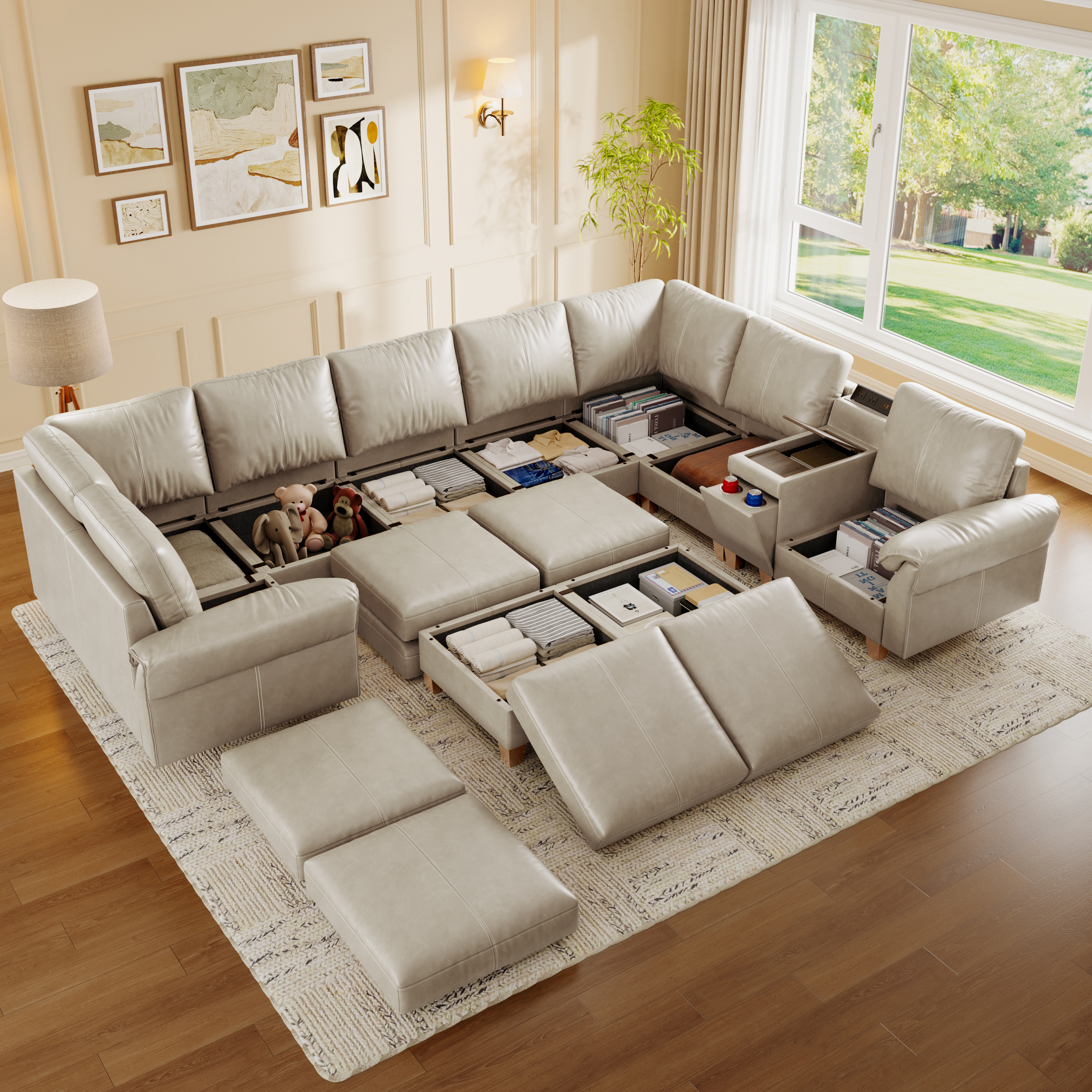 Nest Modular 10 Seats Sofa | Flexible Layout | SITJOY