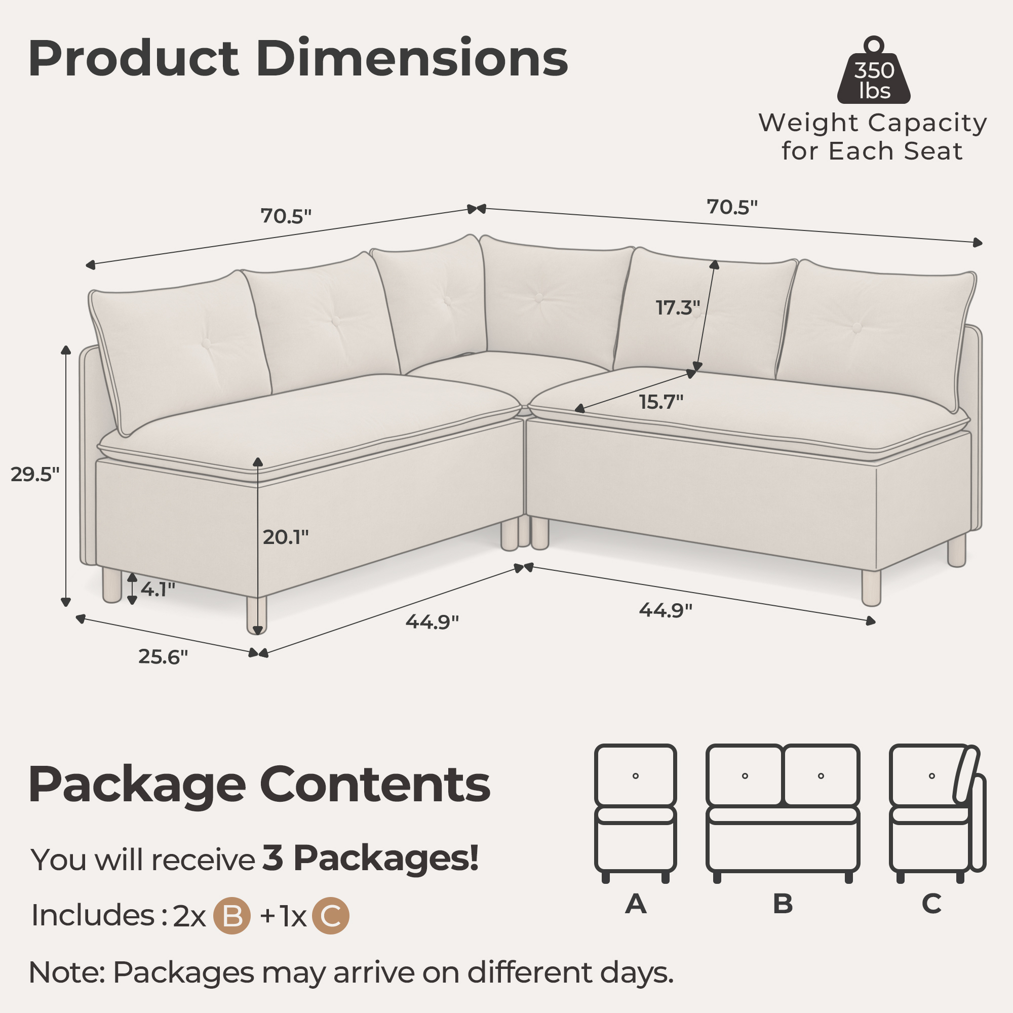 5-Seat Breakfast Bench with Hidden Storage