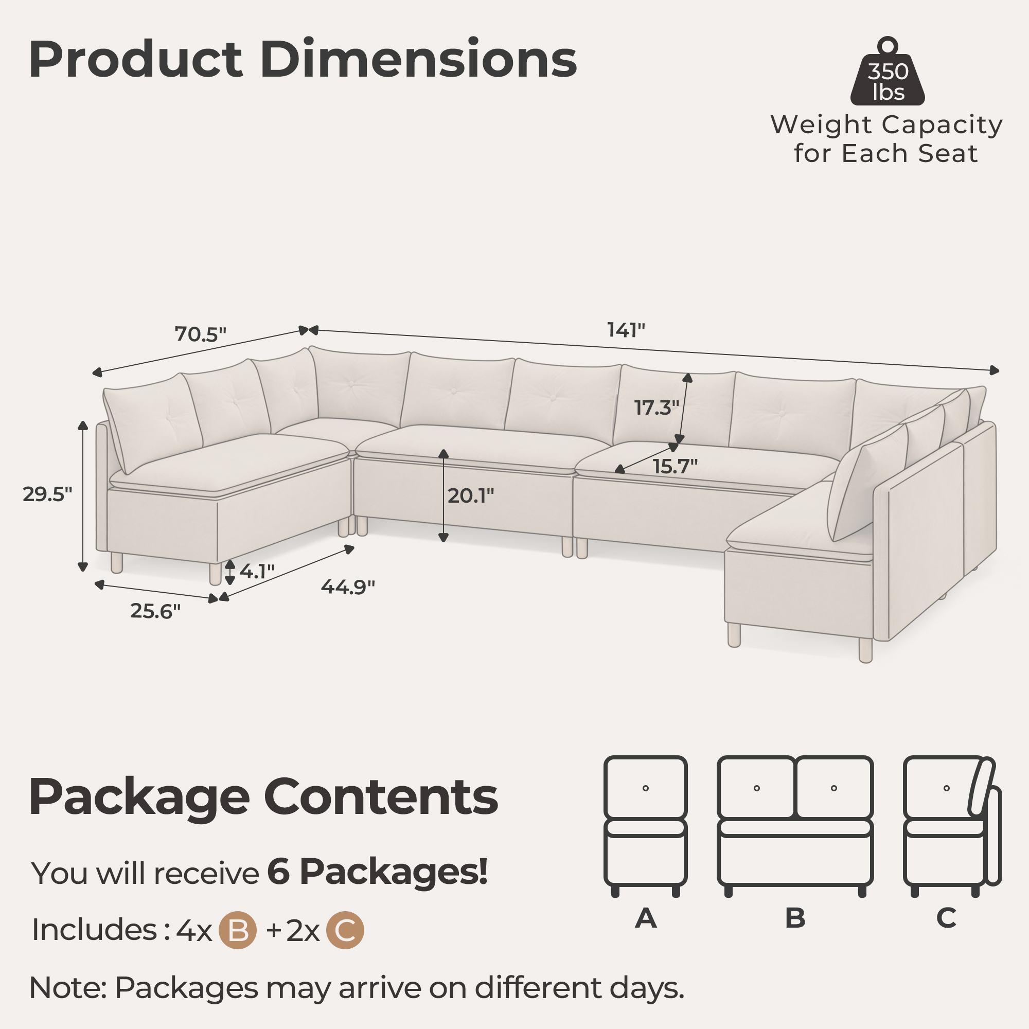 10-Seat U-shaped Breakfast Nook with Hidden Storage