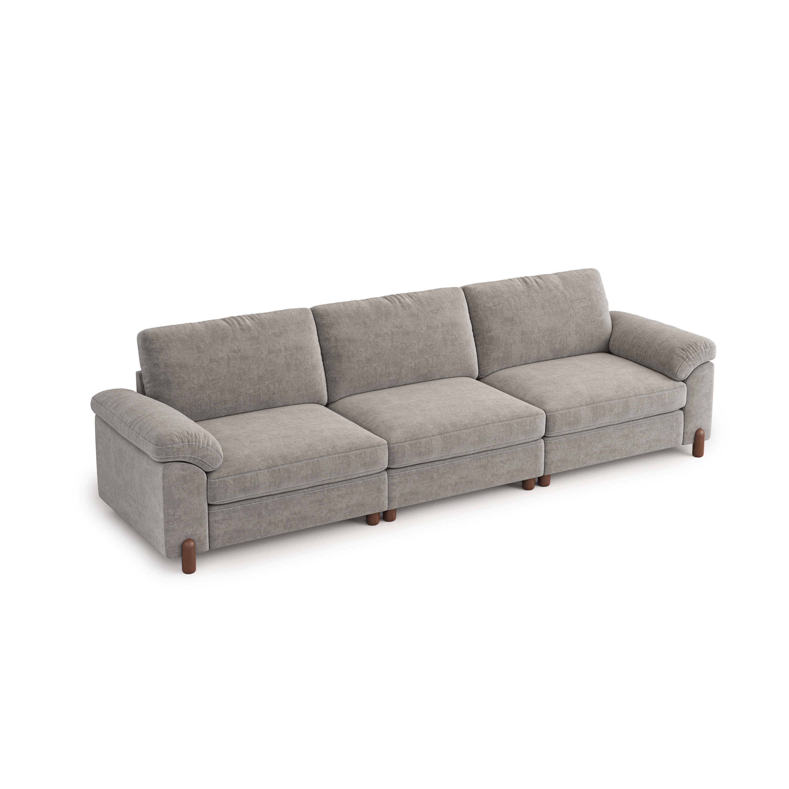 Vista 3-Seat Bench-Style Modular Sofa