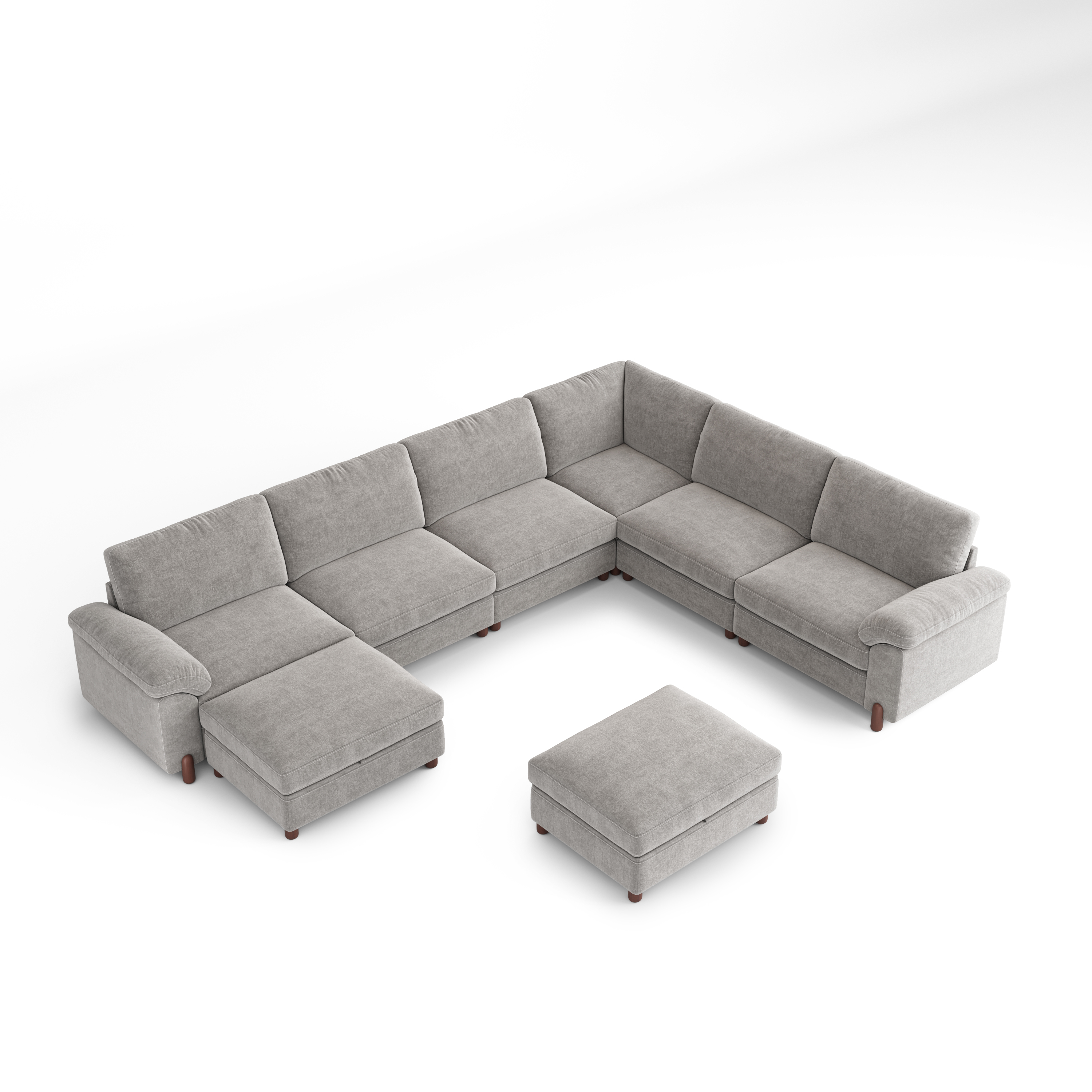 Vista 8-Seat Oversized Modular Sofa with Chaise Lounge