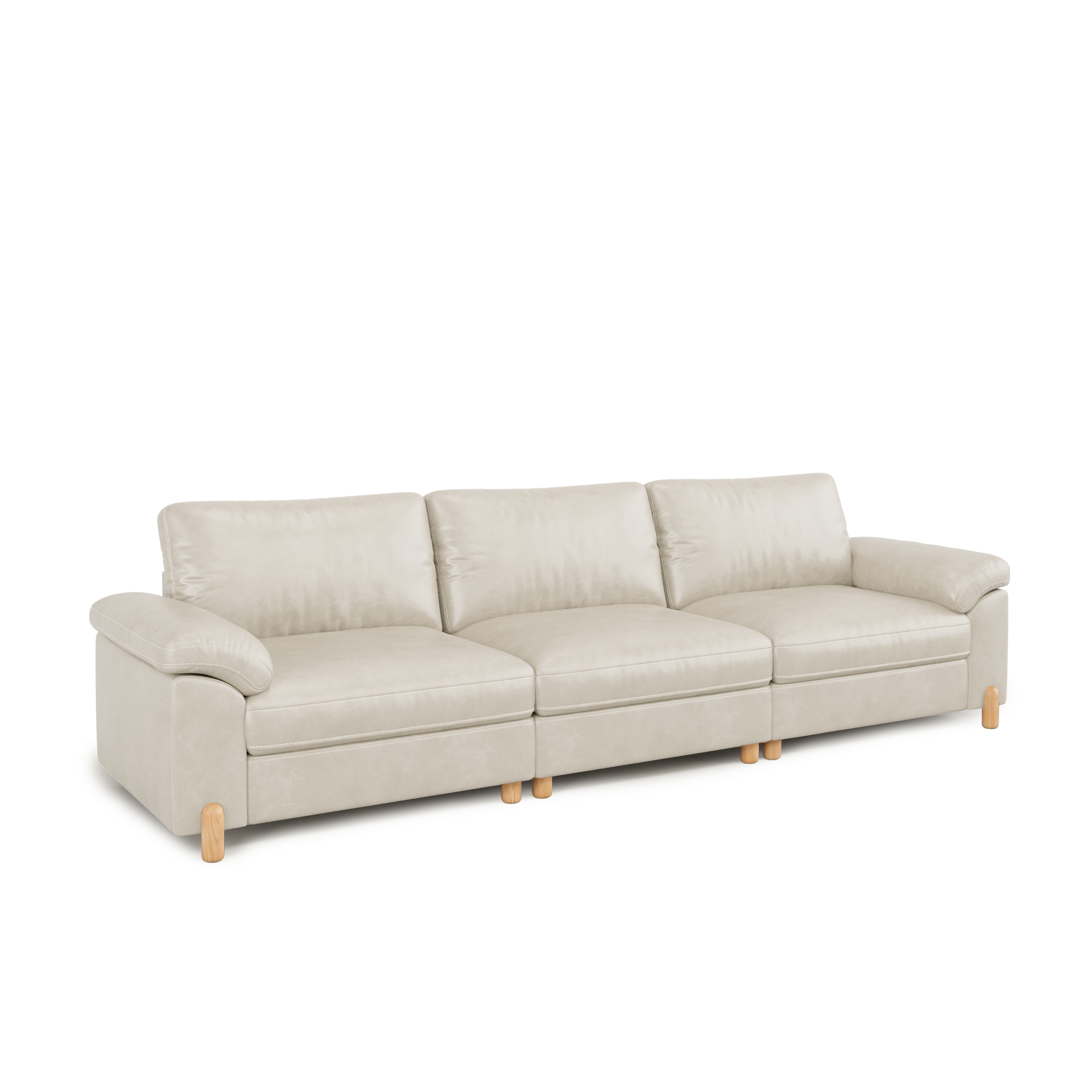 Vista 3-Seat Bench-Style Modular Sofa