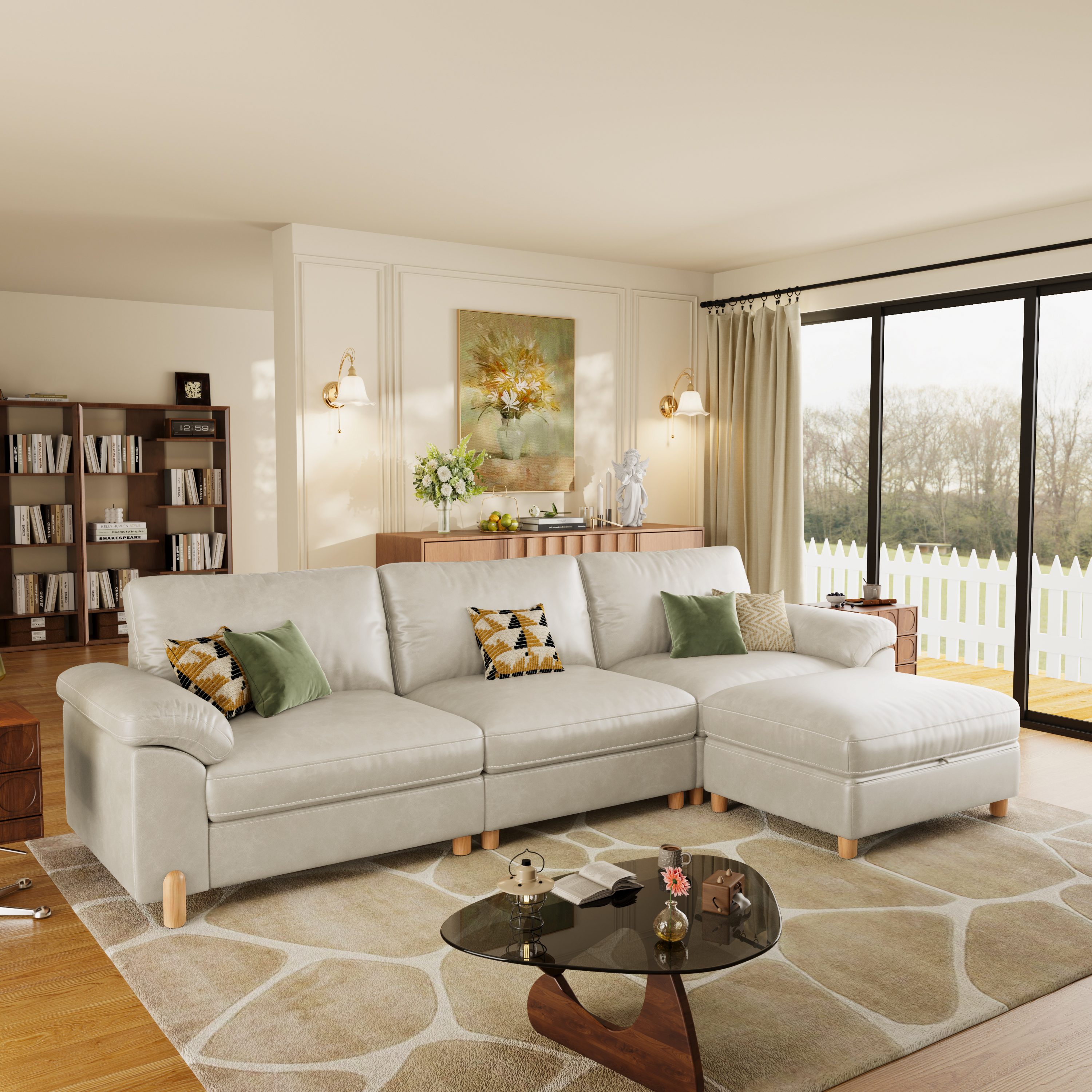 Vista 4-Seat Compact L-Shaped Sectional with Chaise
