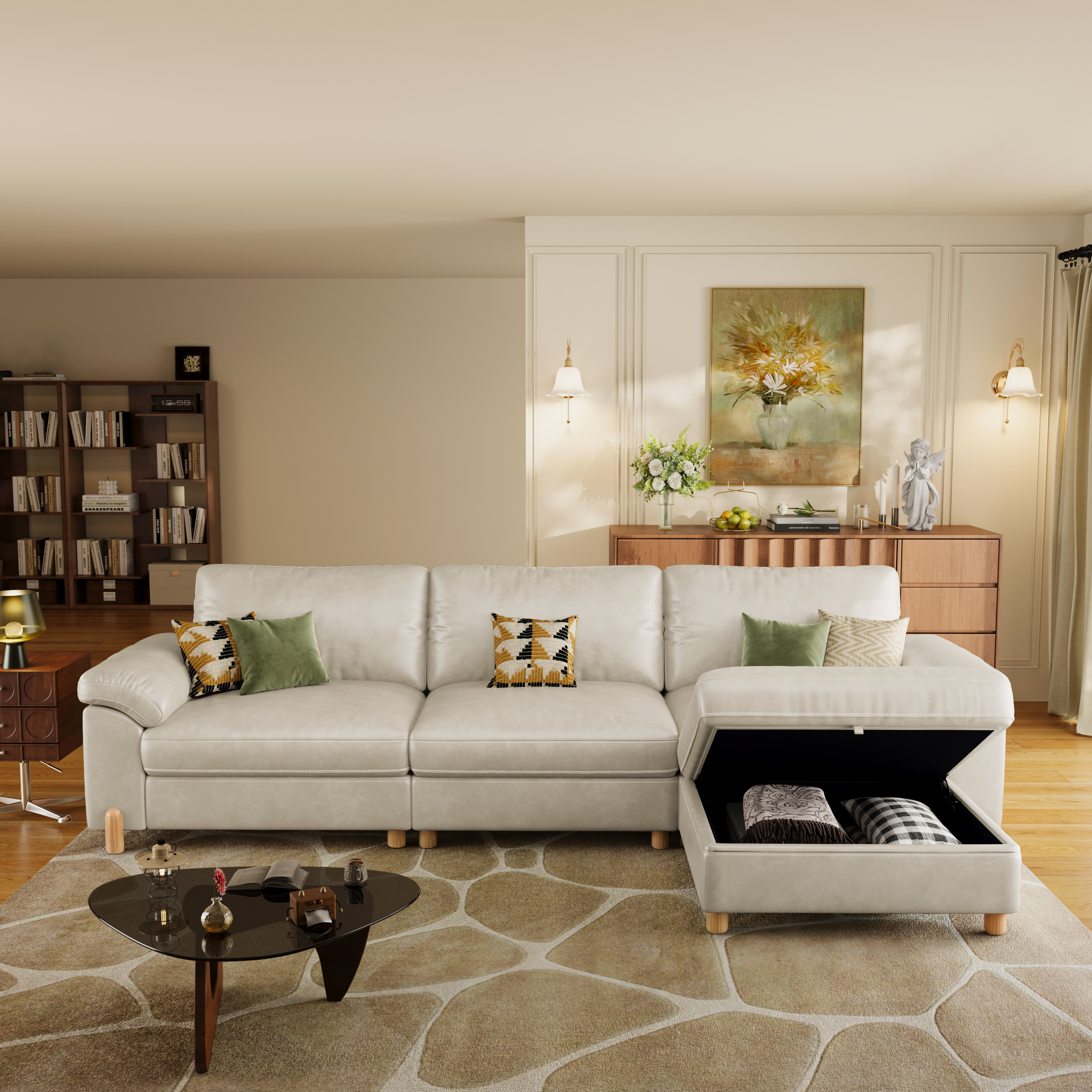 Vista 4-Seat Compact L-Shaped Sectional with Chaise