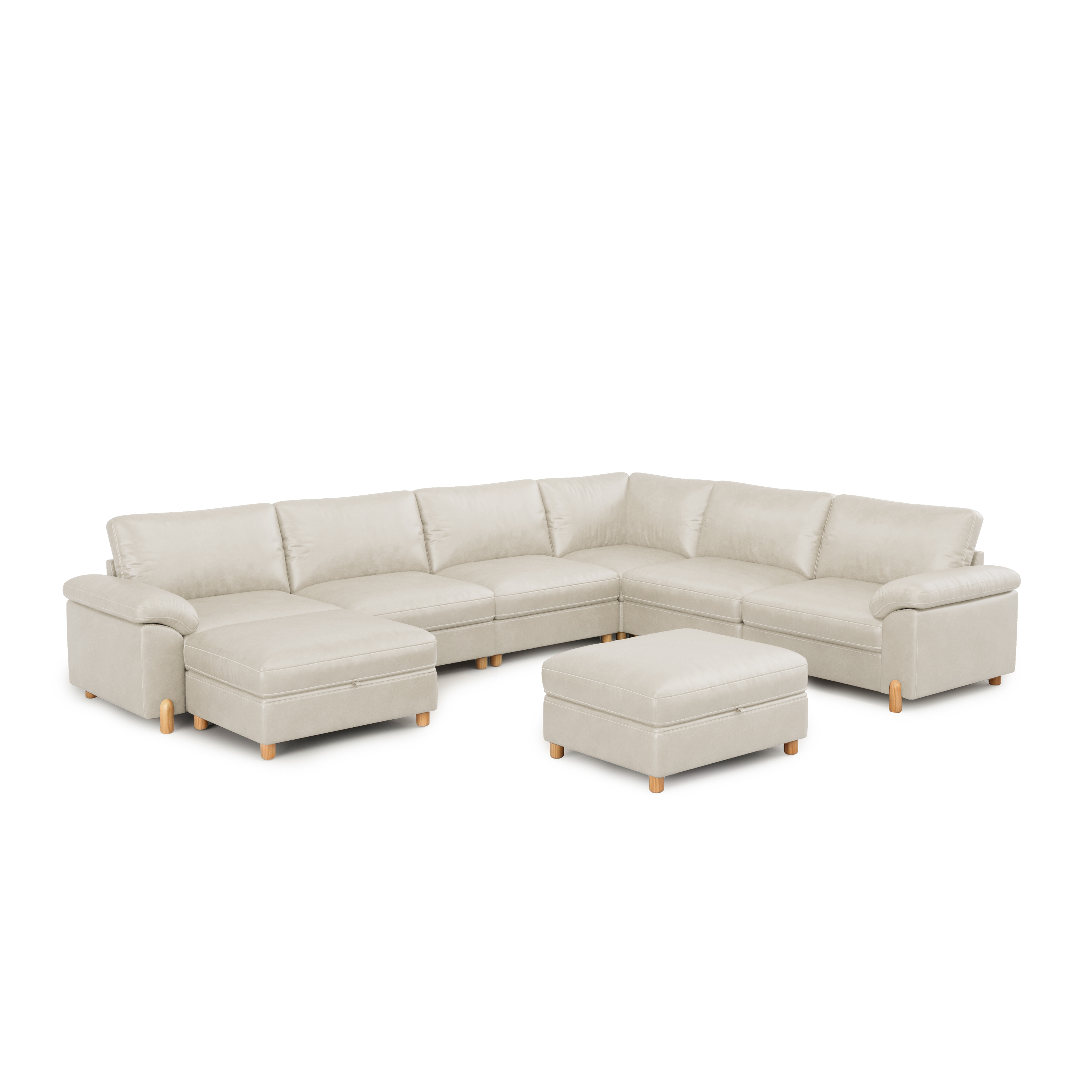 Vista 8-Seat Oversized Modular Sofa with Chaise Lounge