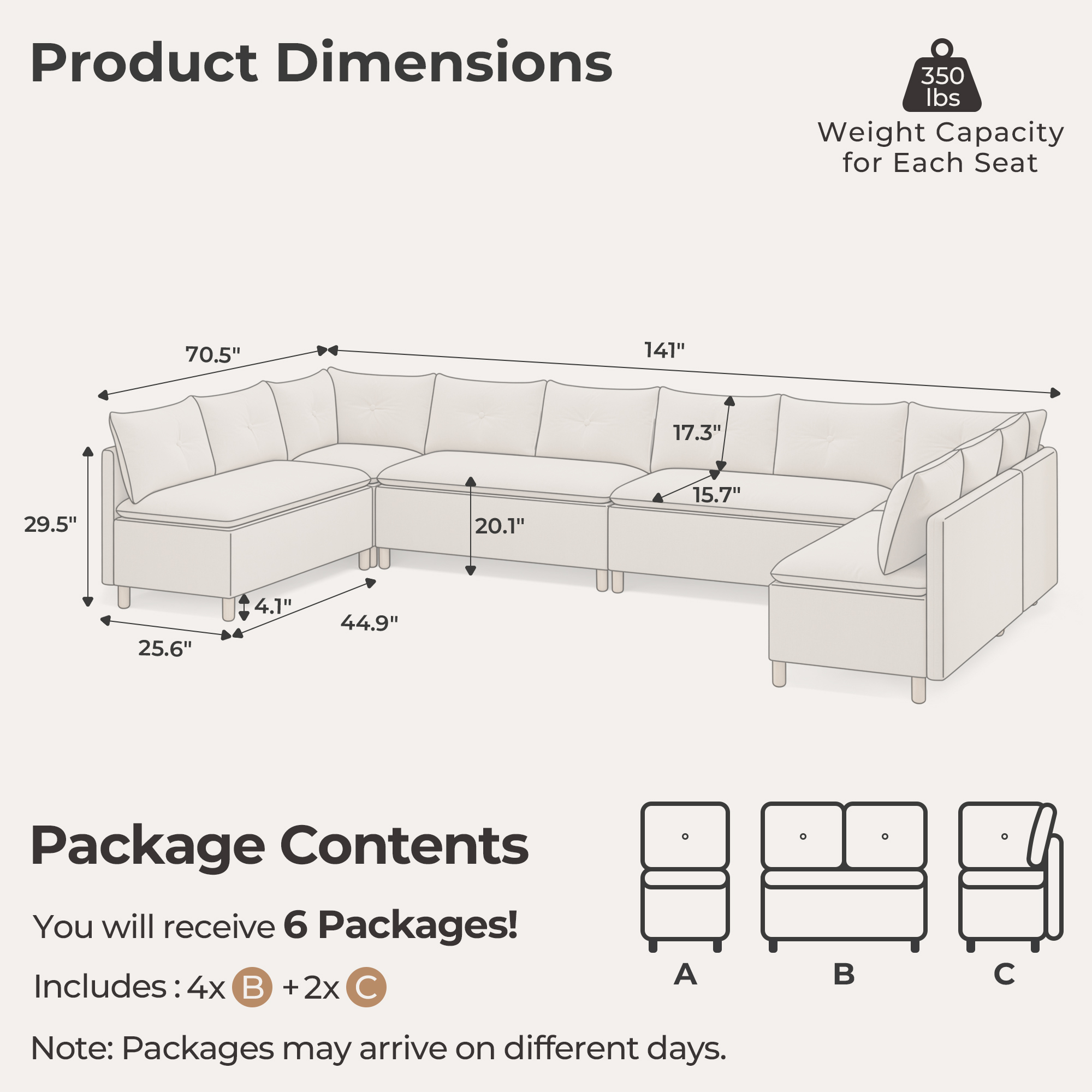 10-Seat U-shaped Breakfast Nook with Hidden Storage