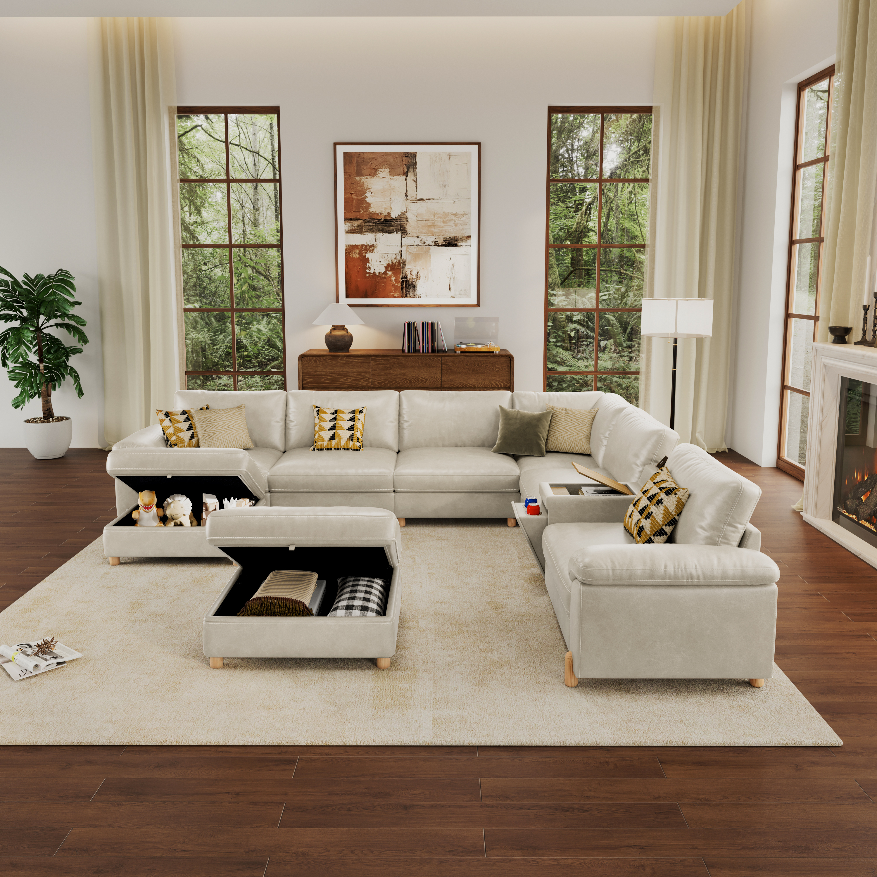 Vista 8-Seat U-Shaped Modular Sectional