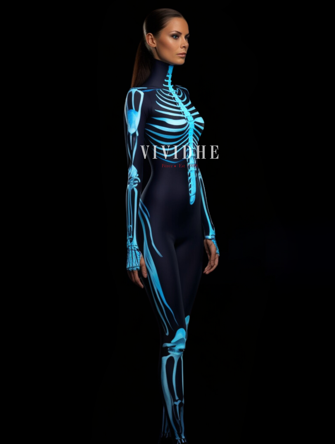 Blue Skeleton Costume