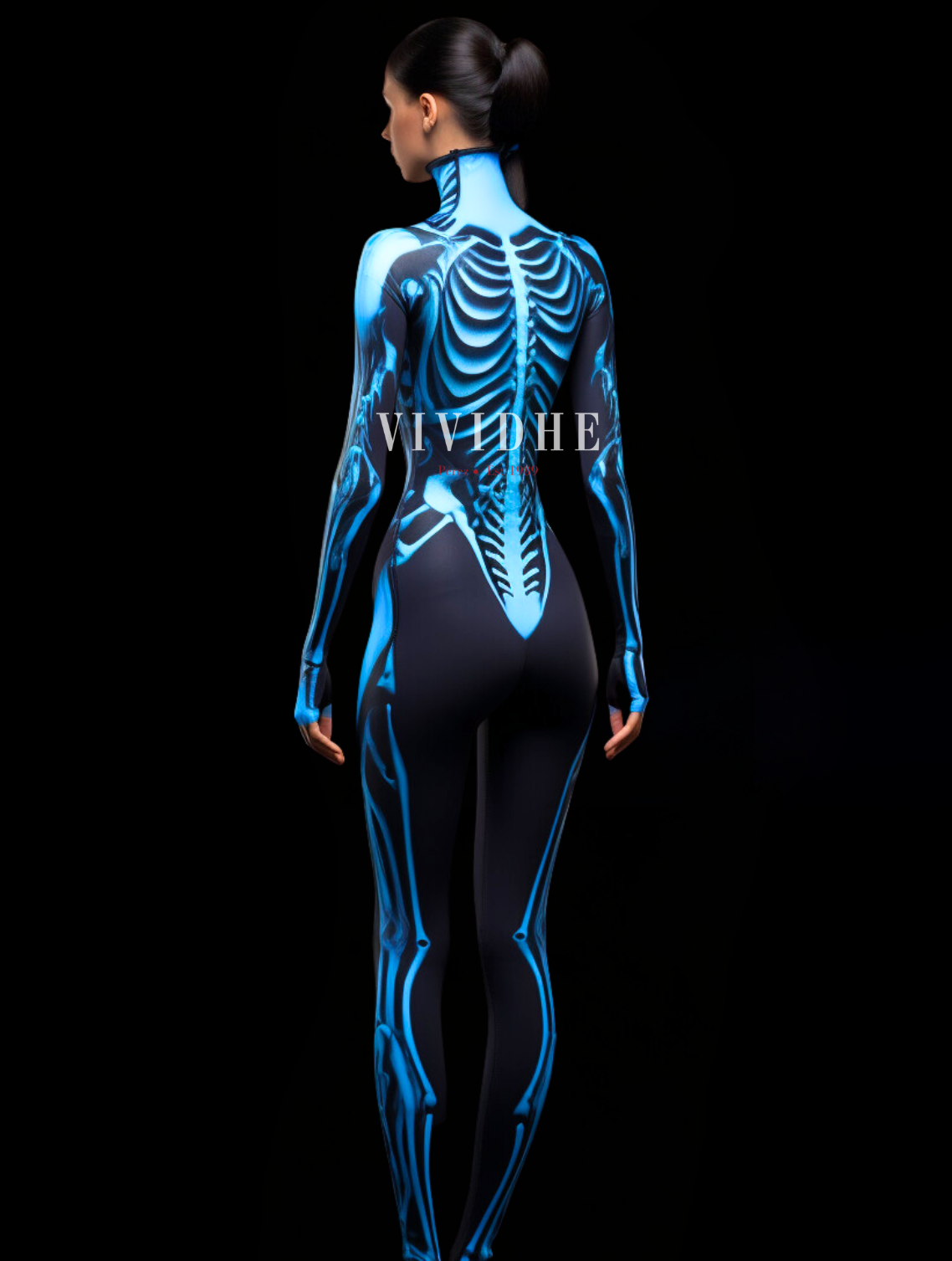 Blue Phantom Costume for Fashionable Women by VIVIDHE