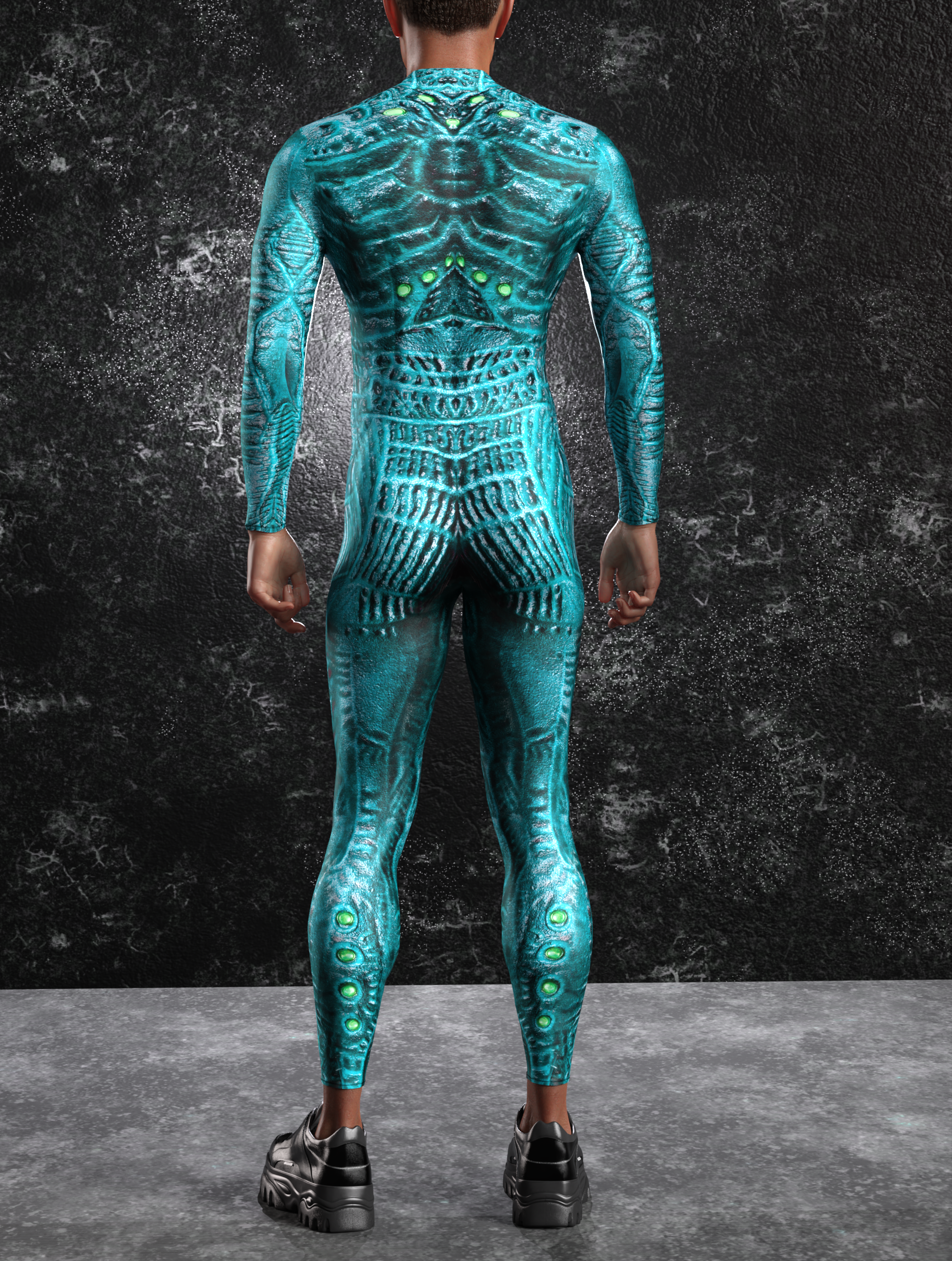 Electric Gladiator Male Costume_For Cosplay Events_VIVIDHE