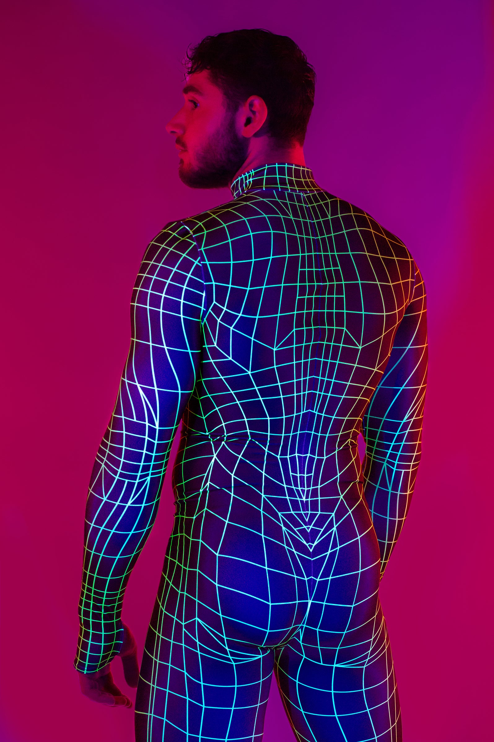 Green Net Male Costume - Men's Fashion Wear by VIVIDHE