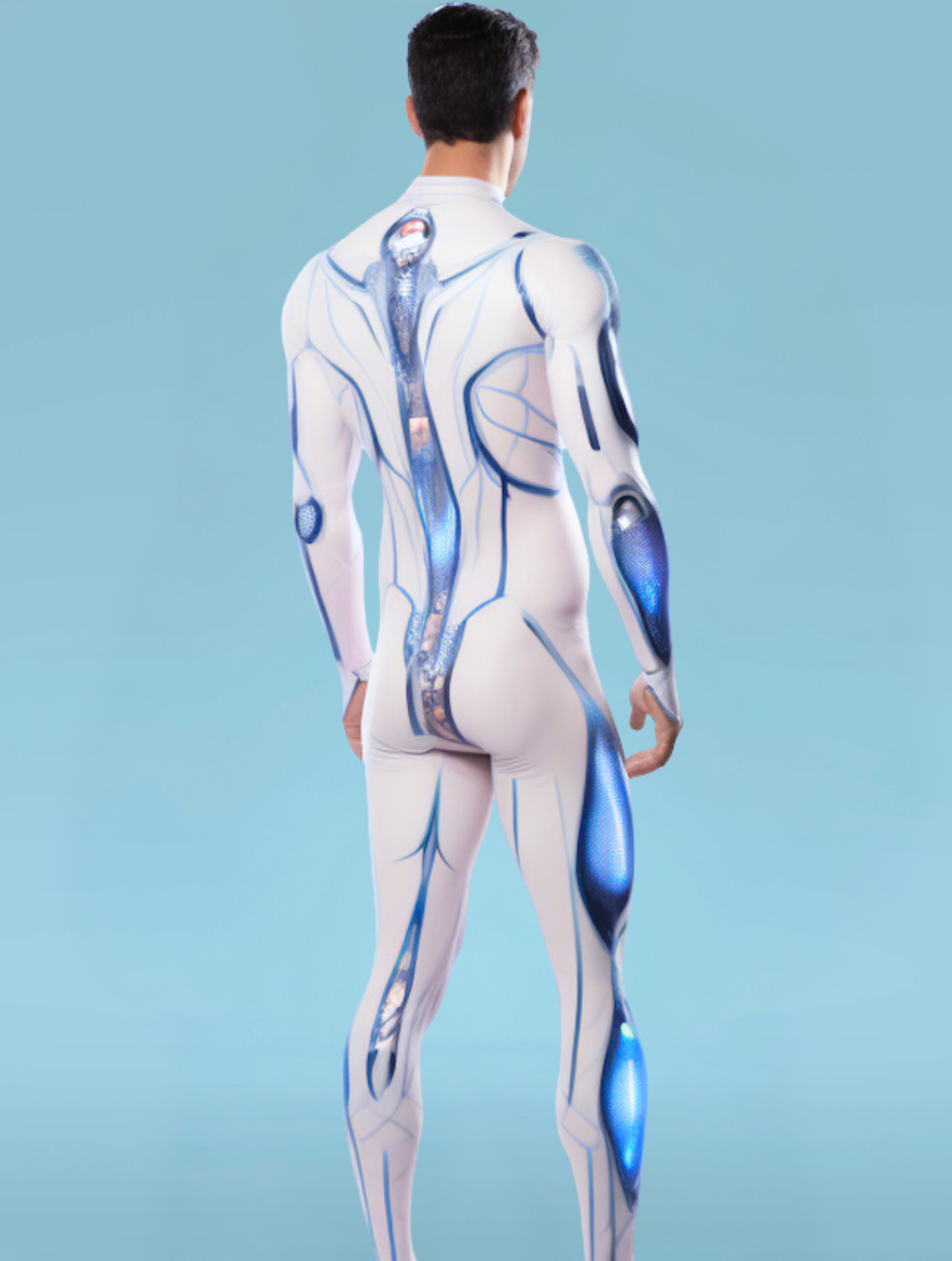 Future Warrior Male Costume for Cosplay or Fantasy Events_VIVIDHE